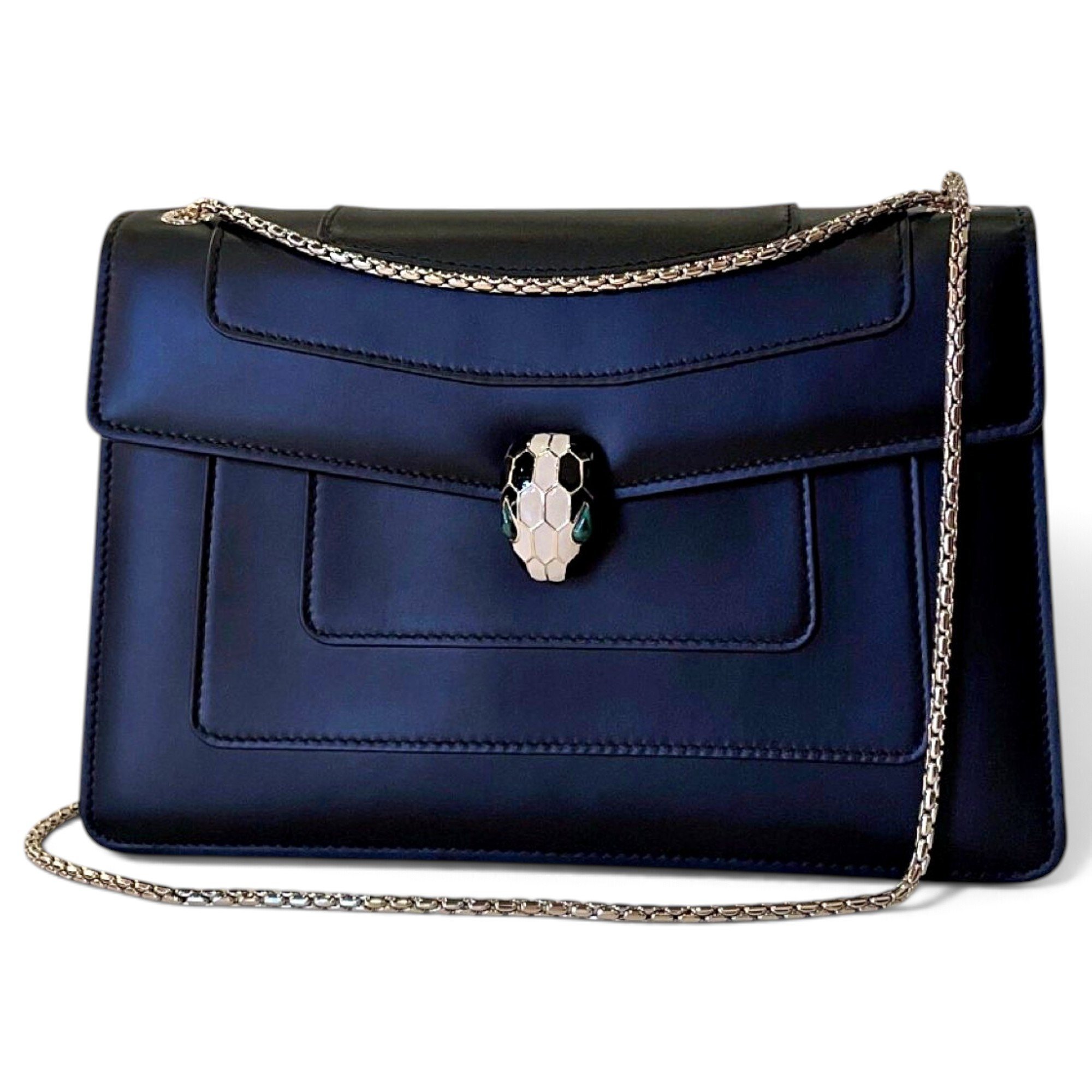 Serpenti leather handbag