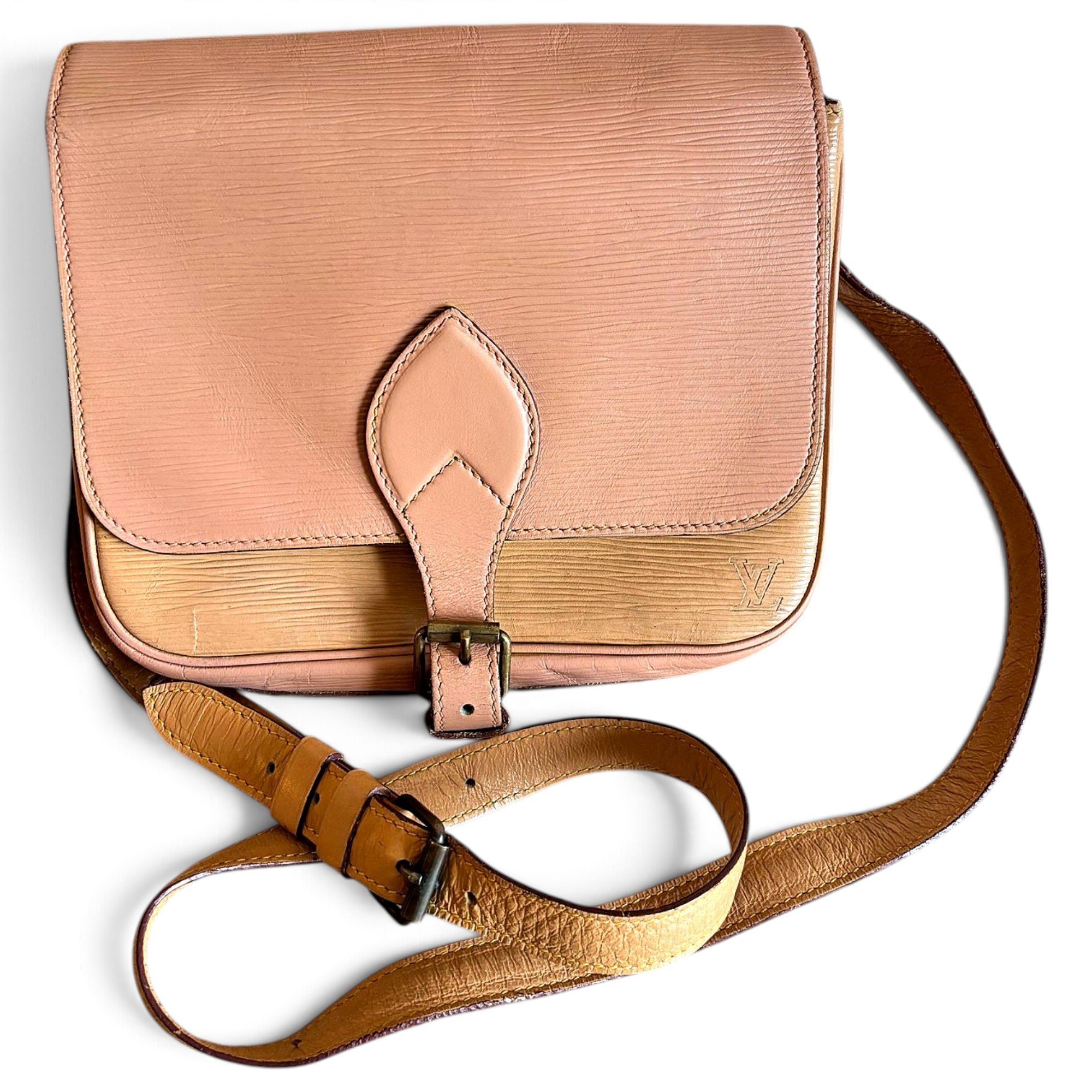 Cartouchière leather crossbody bag