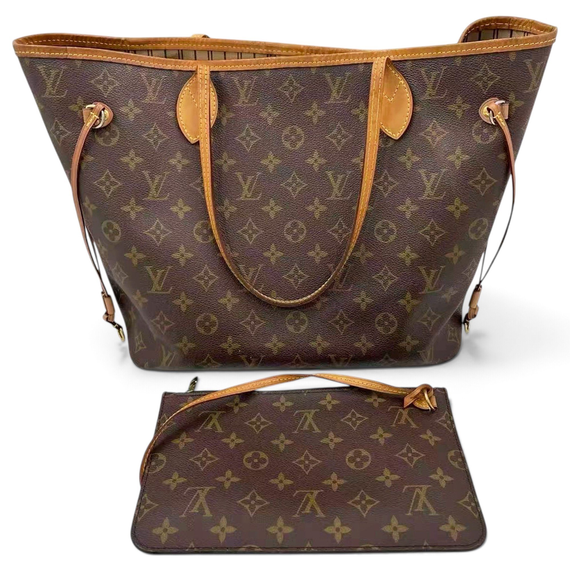 Neverfull leather tote