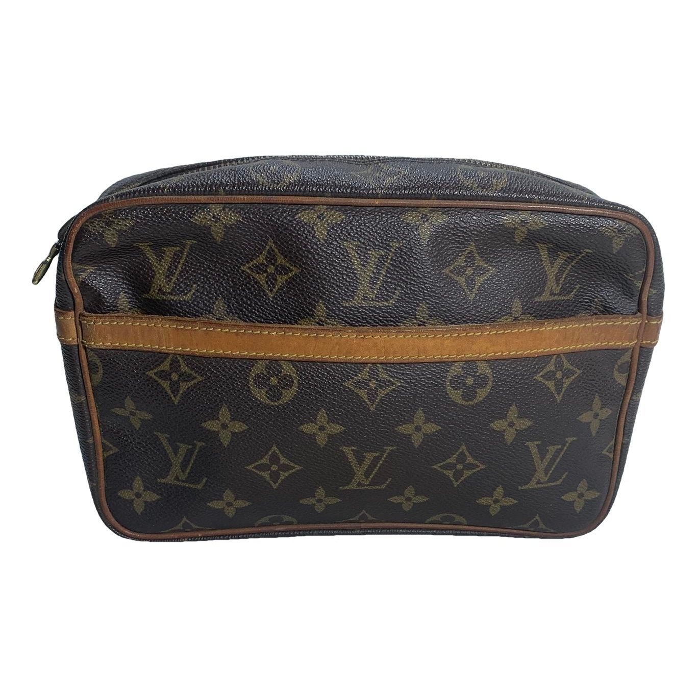 Leather clutch bag
