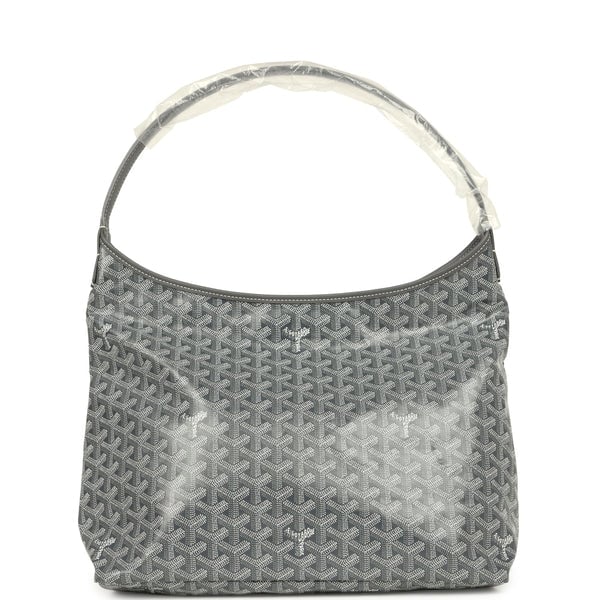 Goyard Goyard Goyardine Grey Boheme Hobo Bag Palladium Hardware