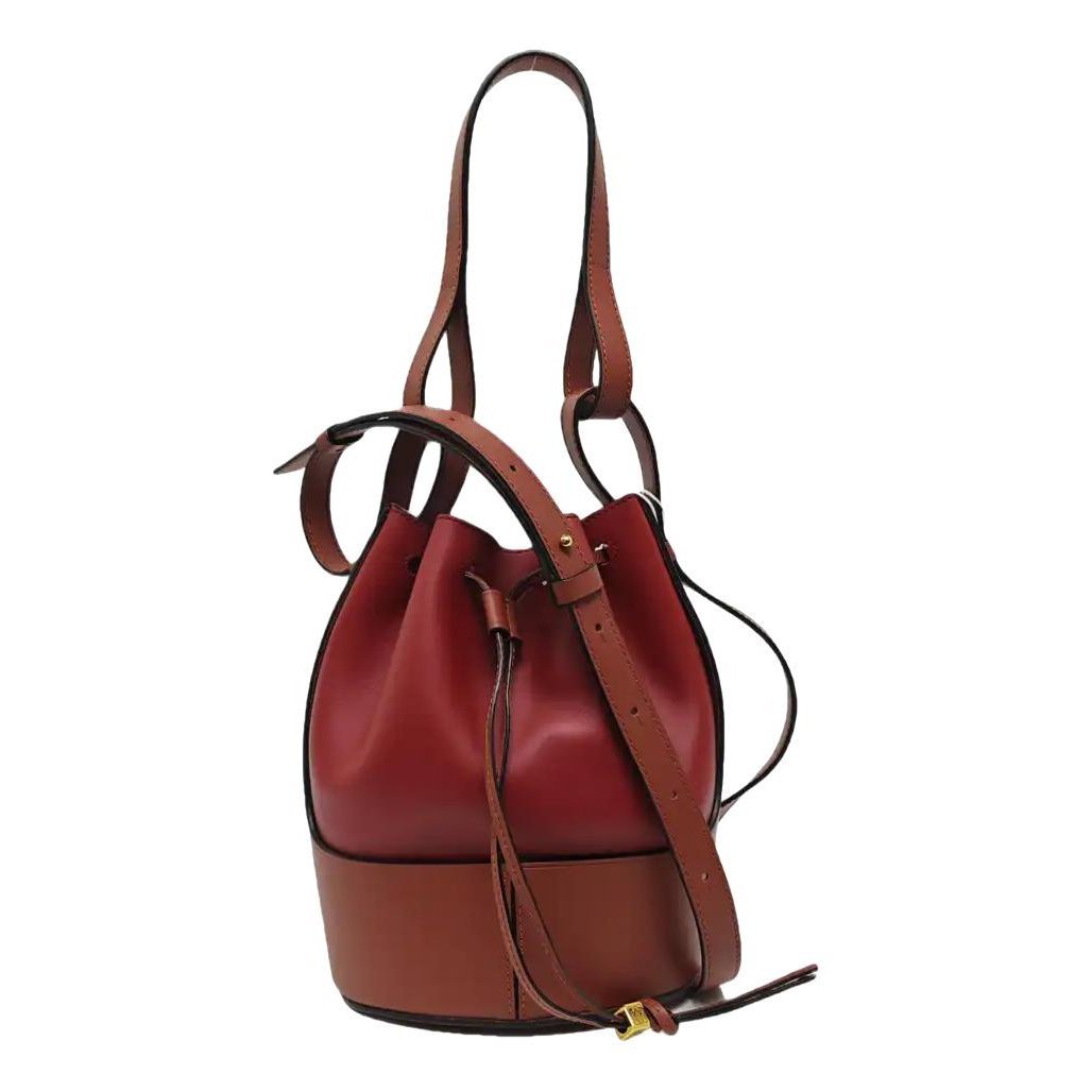 Balloon leather handbag