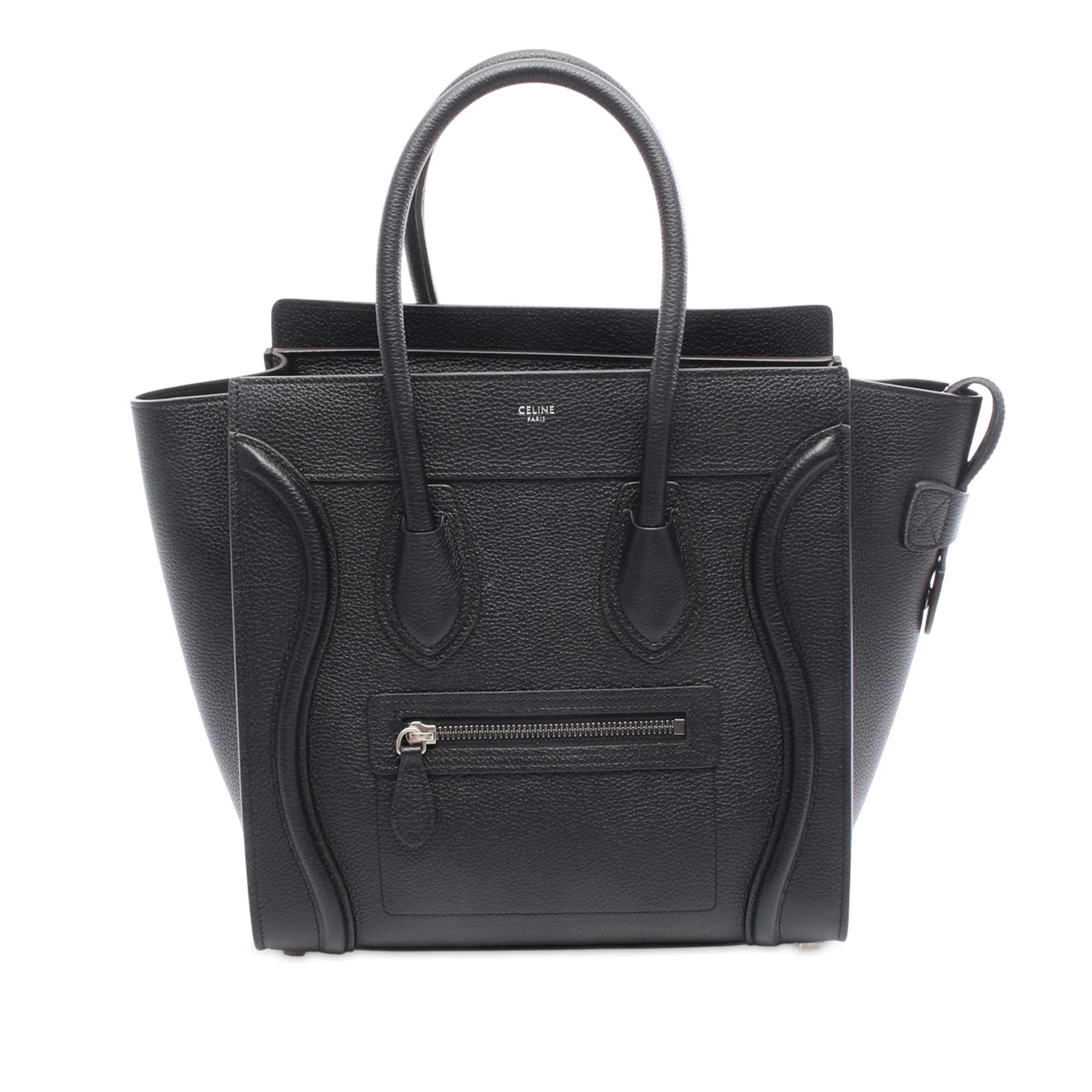 Luggage pony-style calfskin handbag