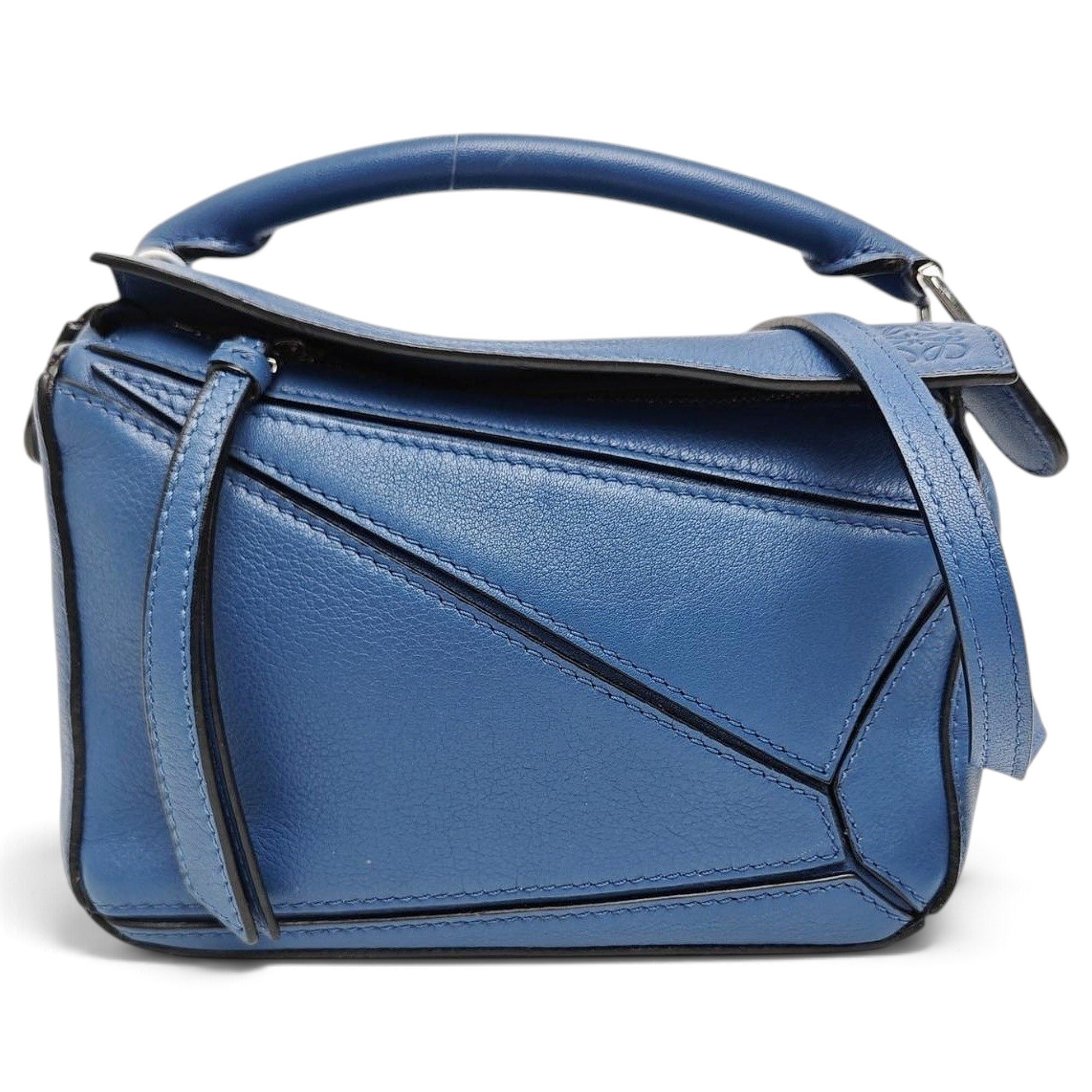 Puzzle leather handbag