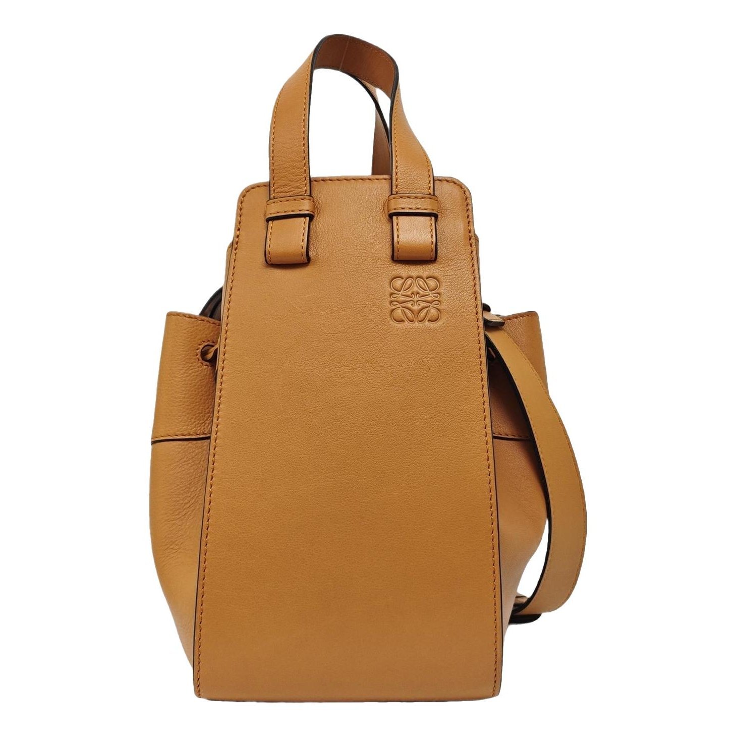 Hammock leather handbag