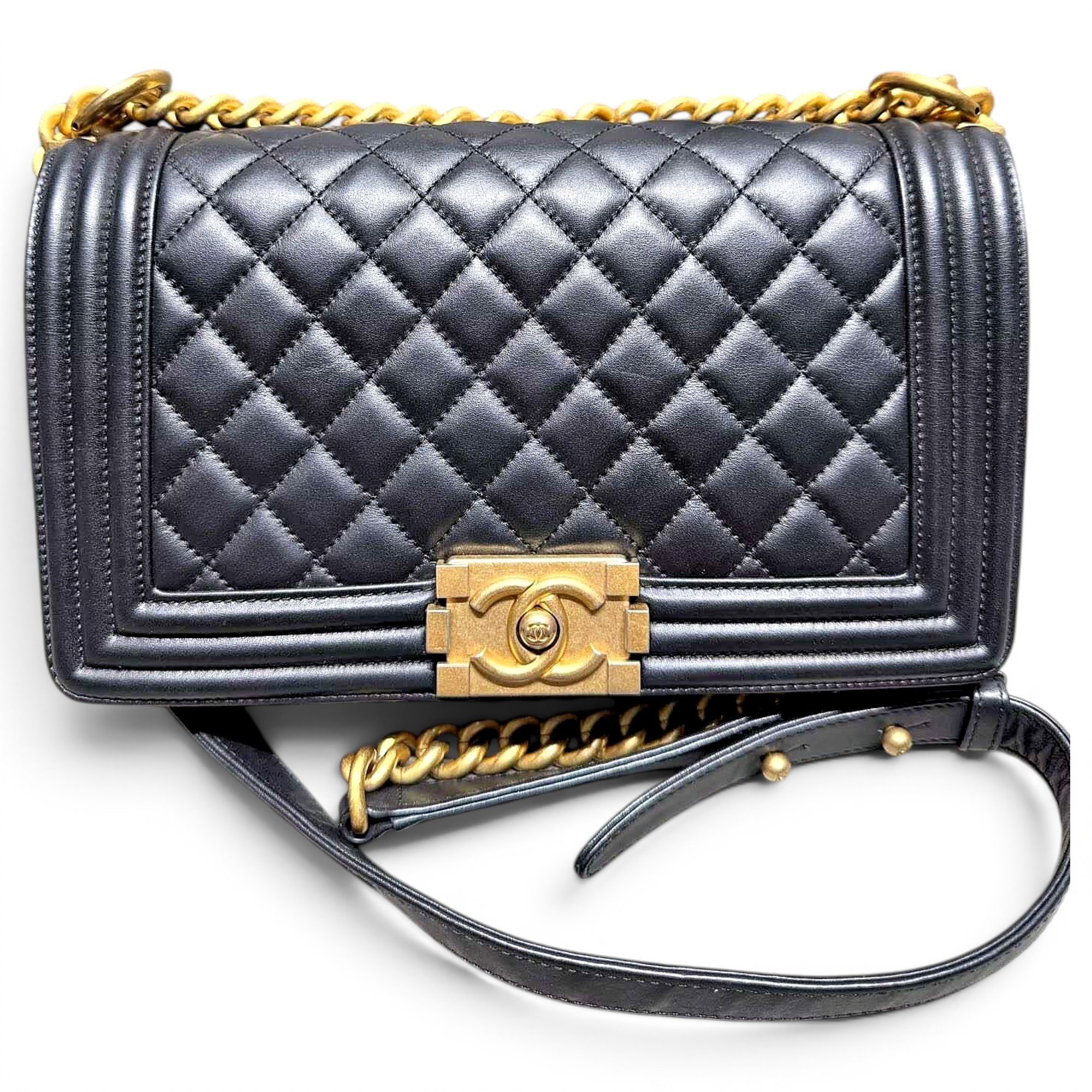 Boy leather crossbody bag