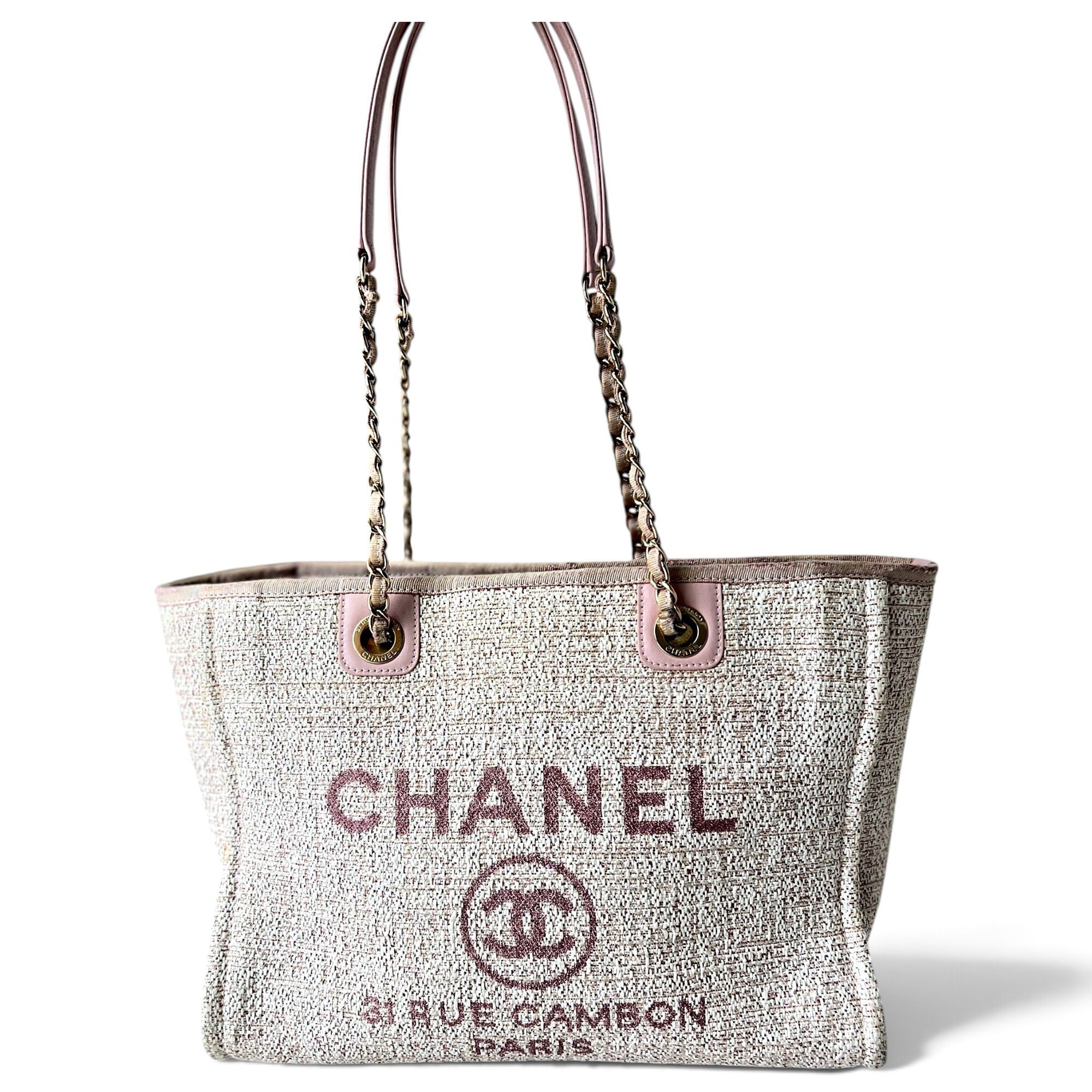 Deauville Chain tweed tote