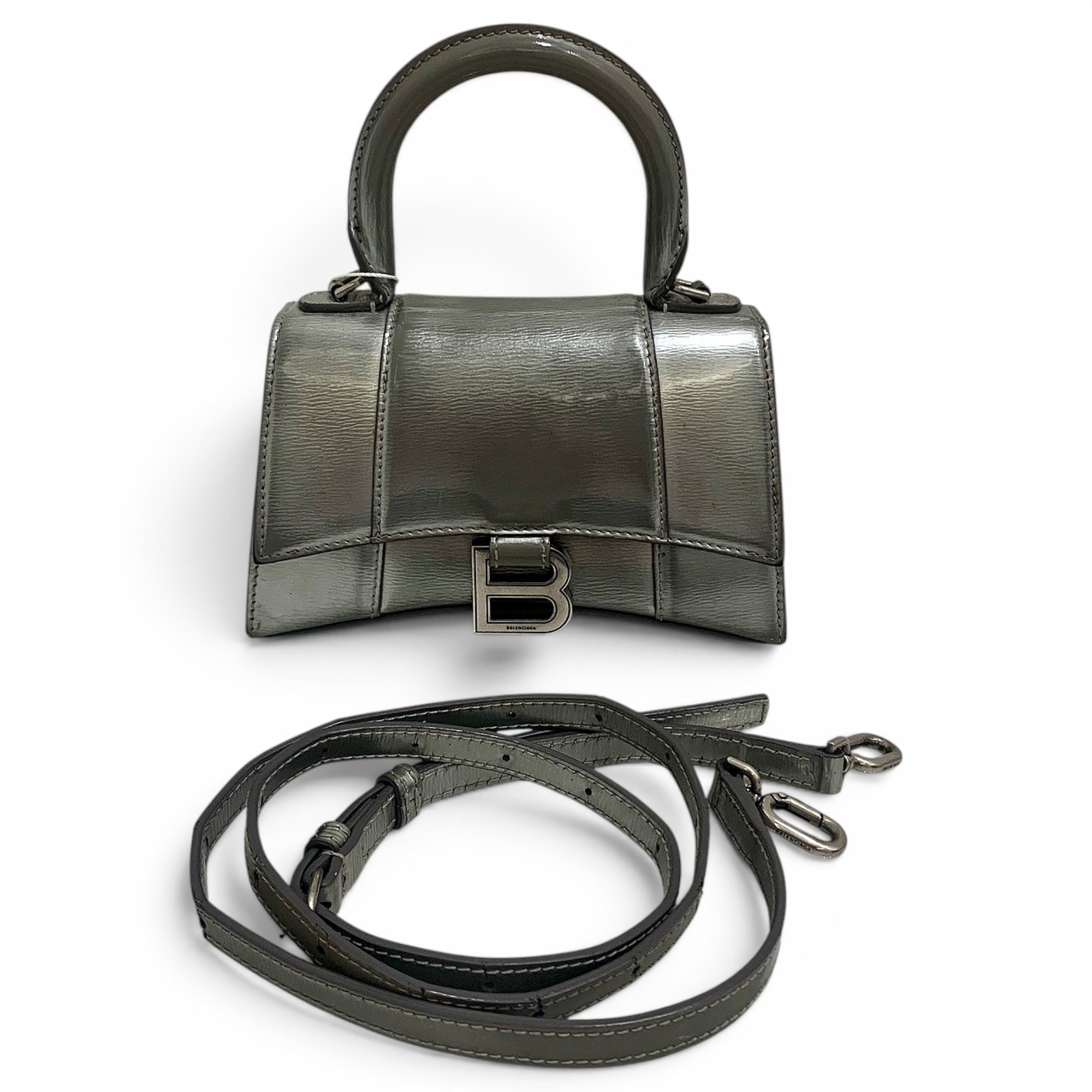 Balenciaga Hourglass leather handbag