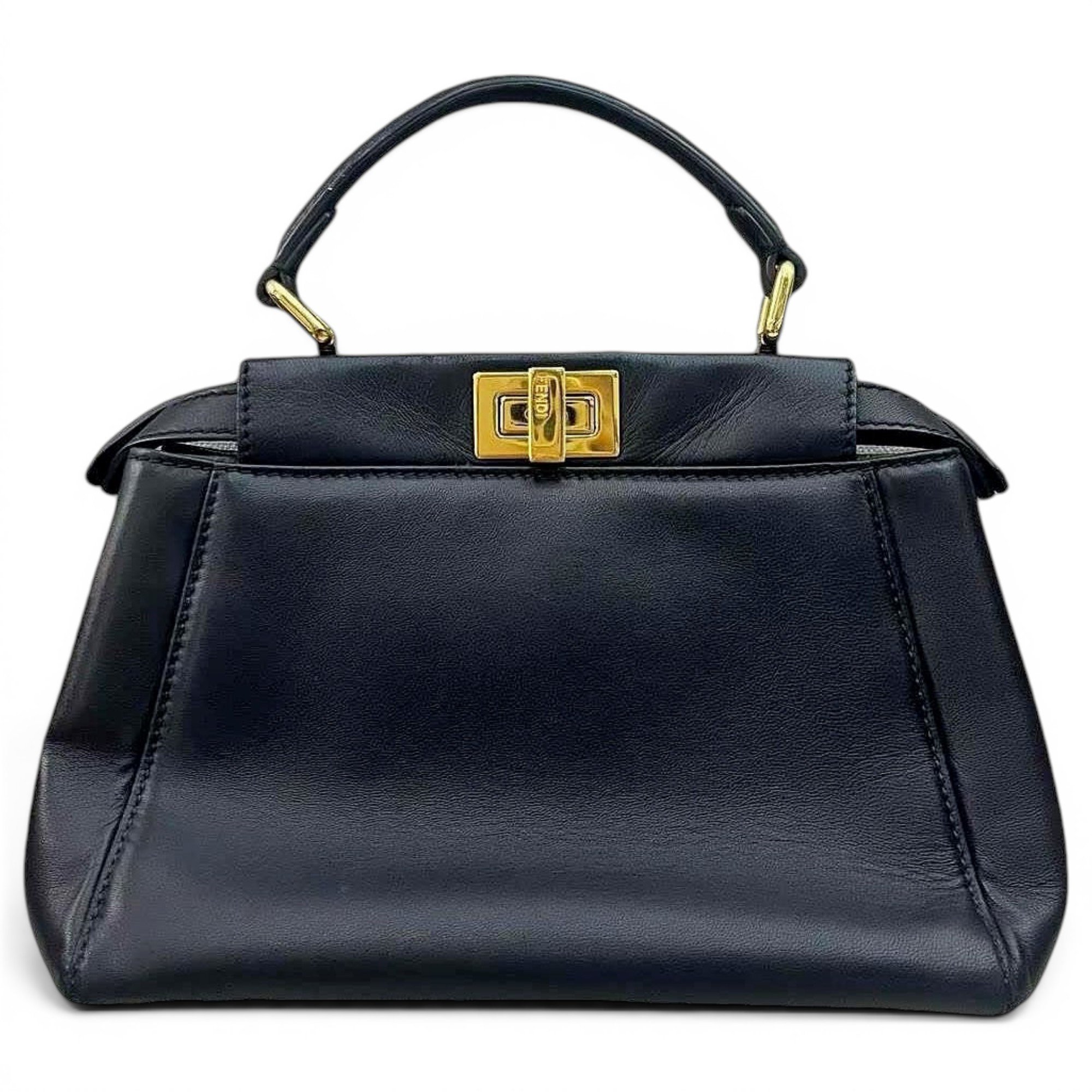 Peekaboo leather handbag