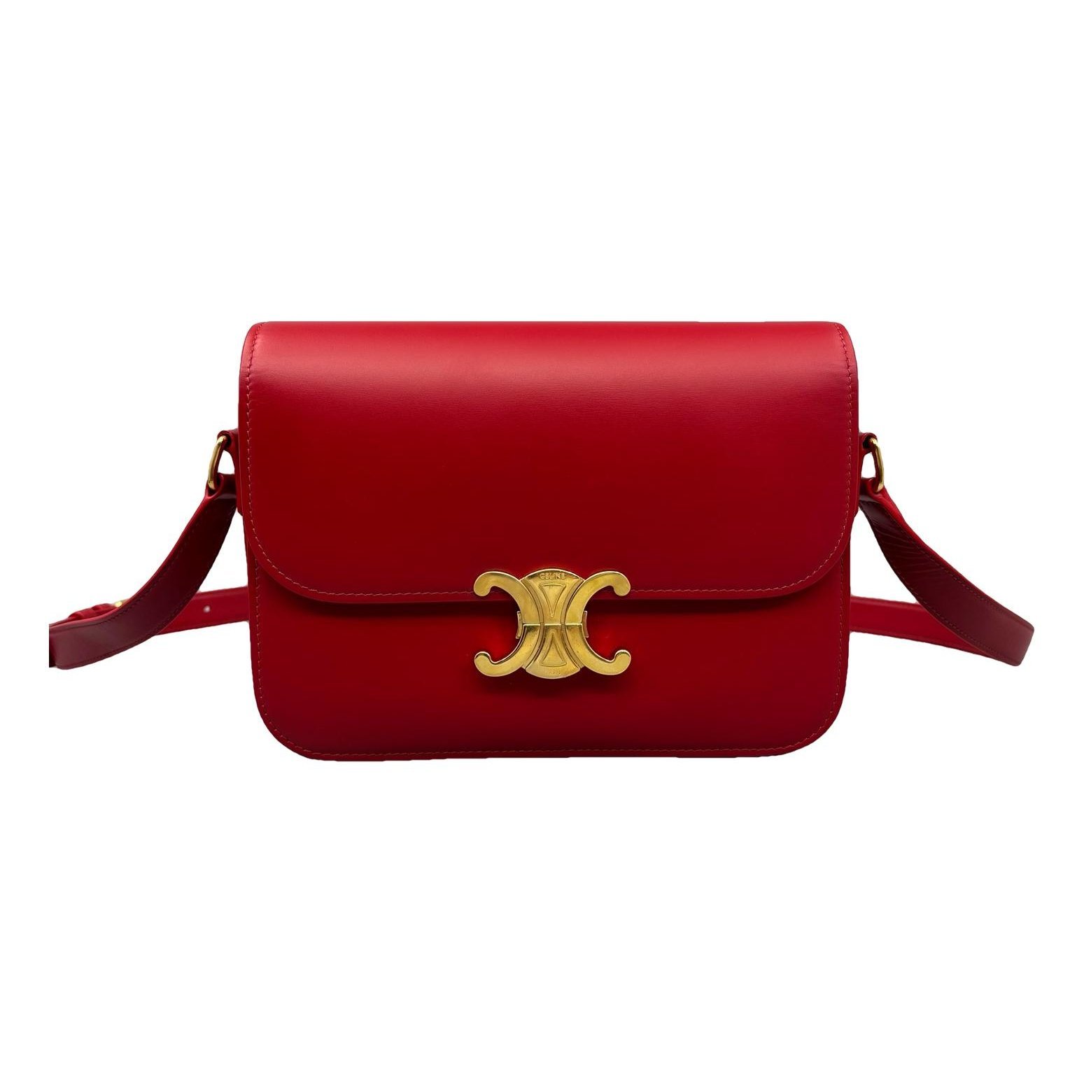 Triomphe Long leather handbag