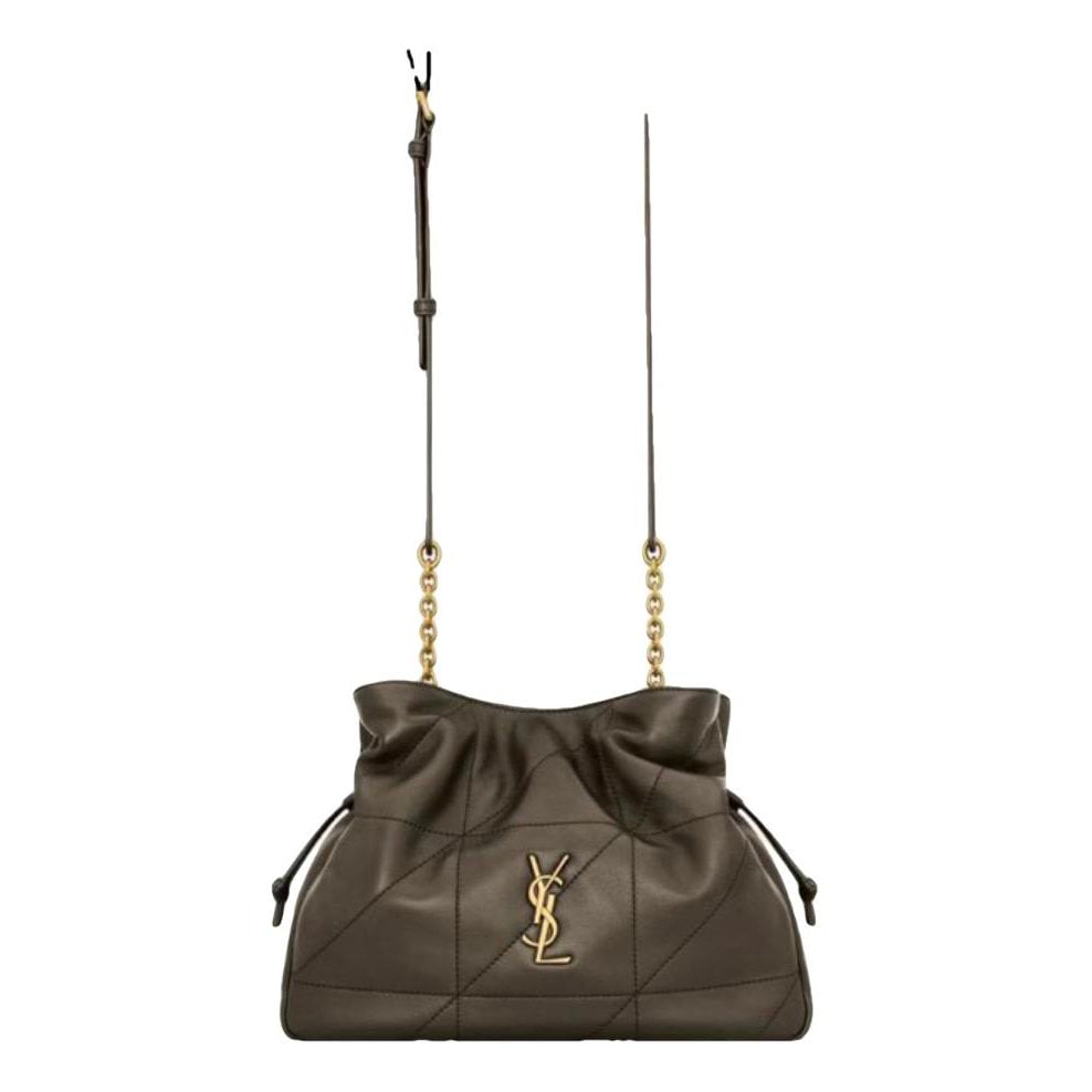 Leather clutch bag