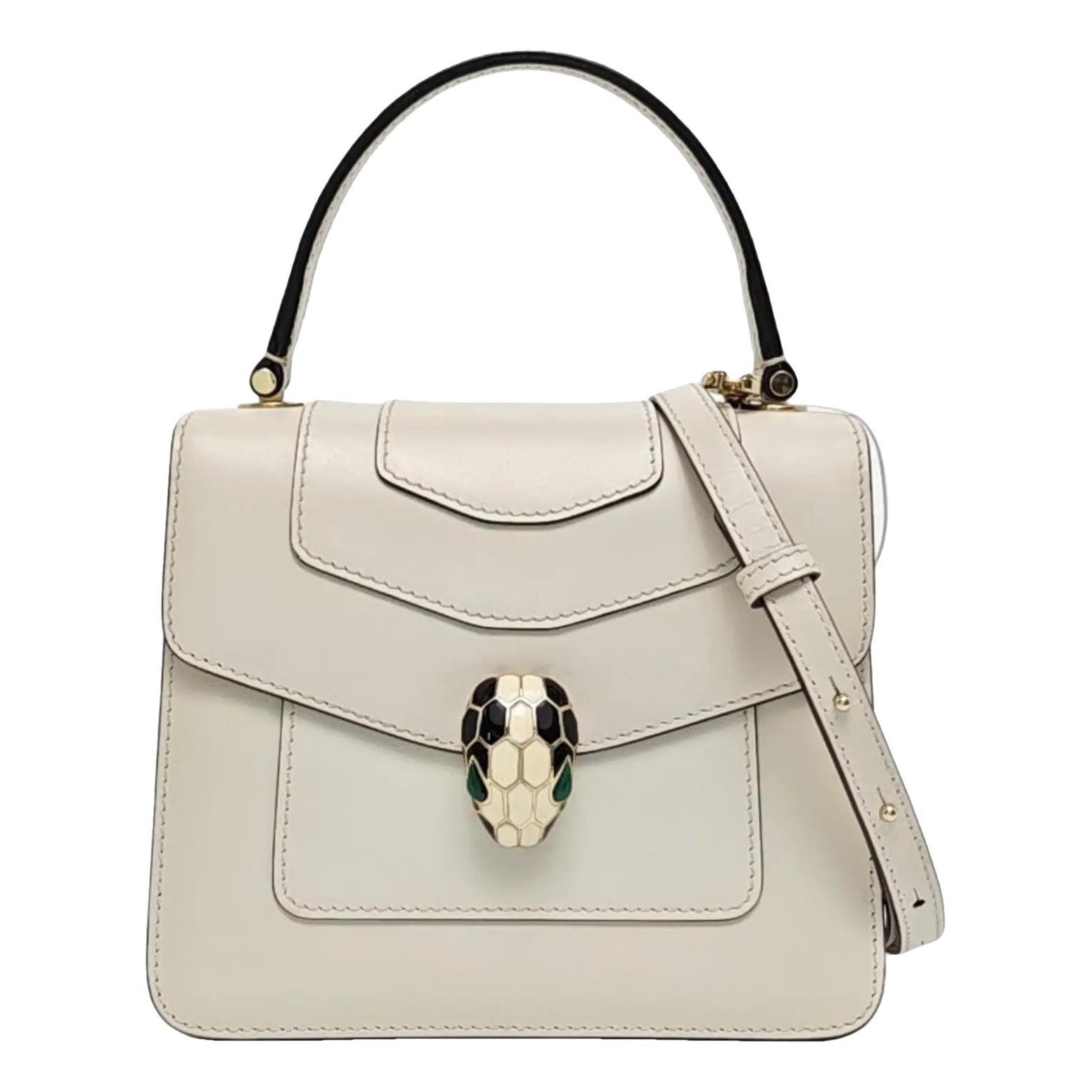 Serpenti leather handbag
