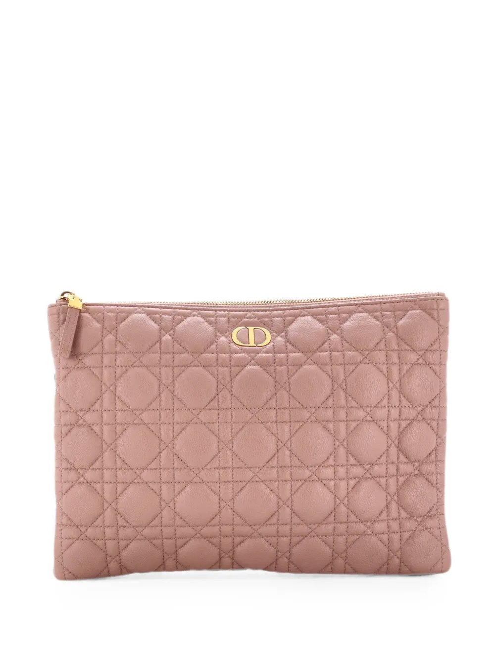 Caro Daily Pouch Cannage Quilt Calfskin clutch bag