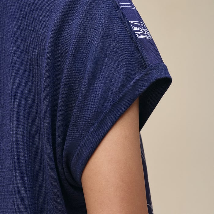 Bleu Abysse "Etriers Remix" Sleeveless Sweater