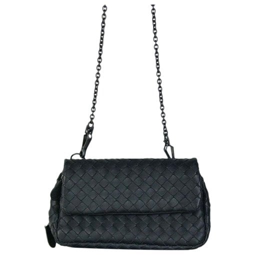 Leather clutch bag