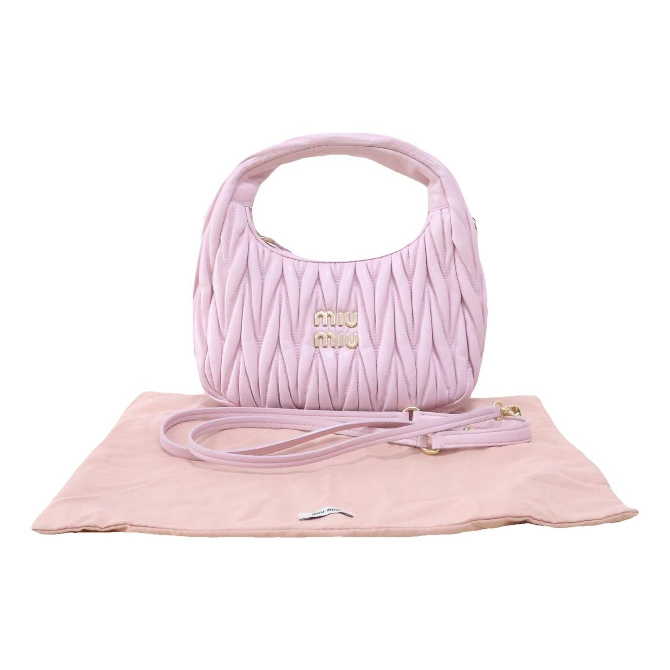 Miu Wander leather handbag