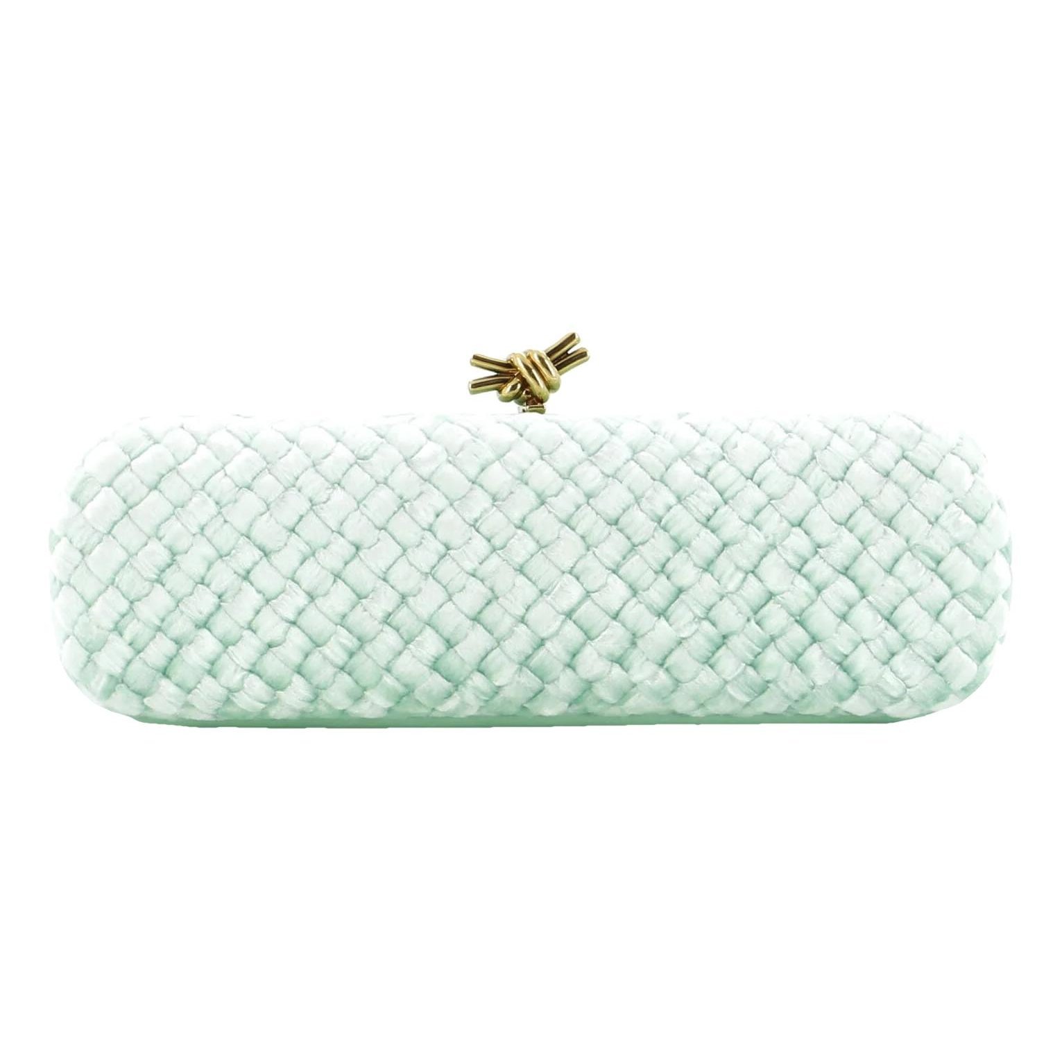 Pochette Knot velvet clutch bag