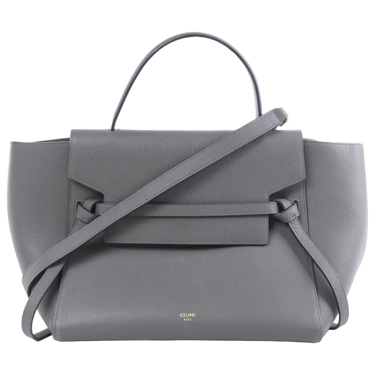 Belt leather handbag