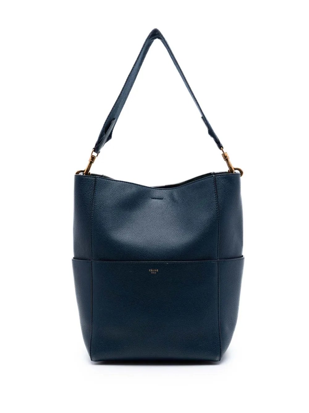 2018 Medium Soft Grained Calfskin Seau Sangle bucket bag