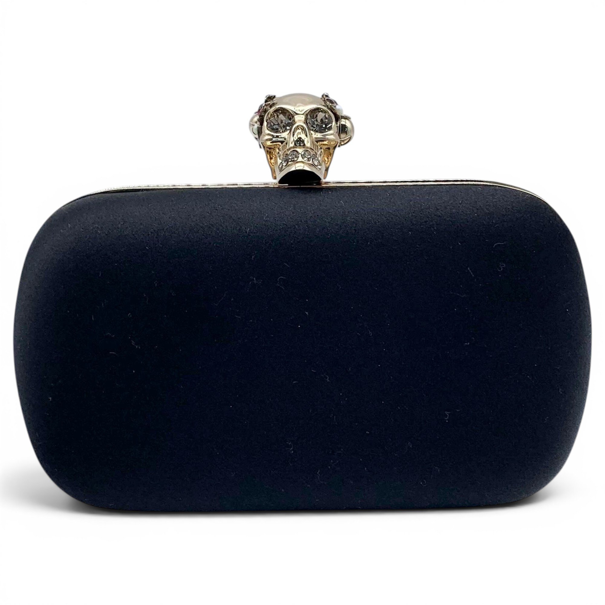 Skull silk clutch bag