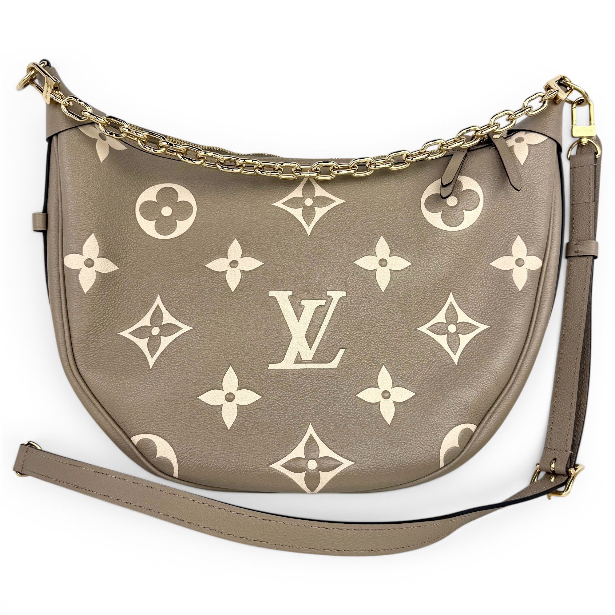 Loop leather handbag