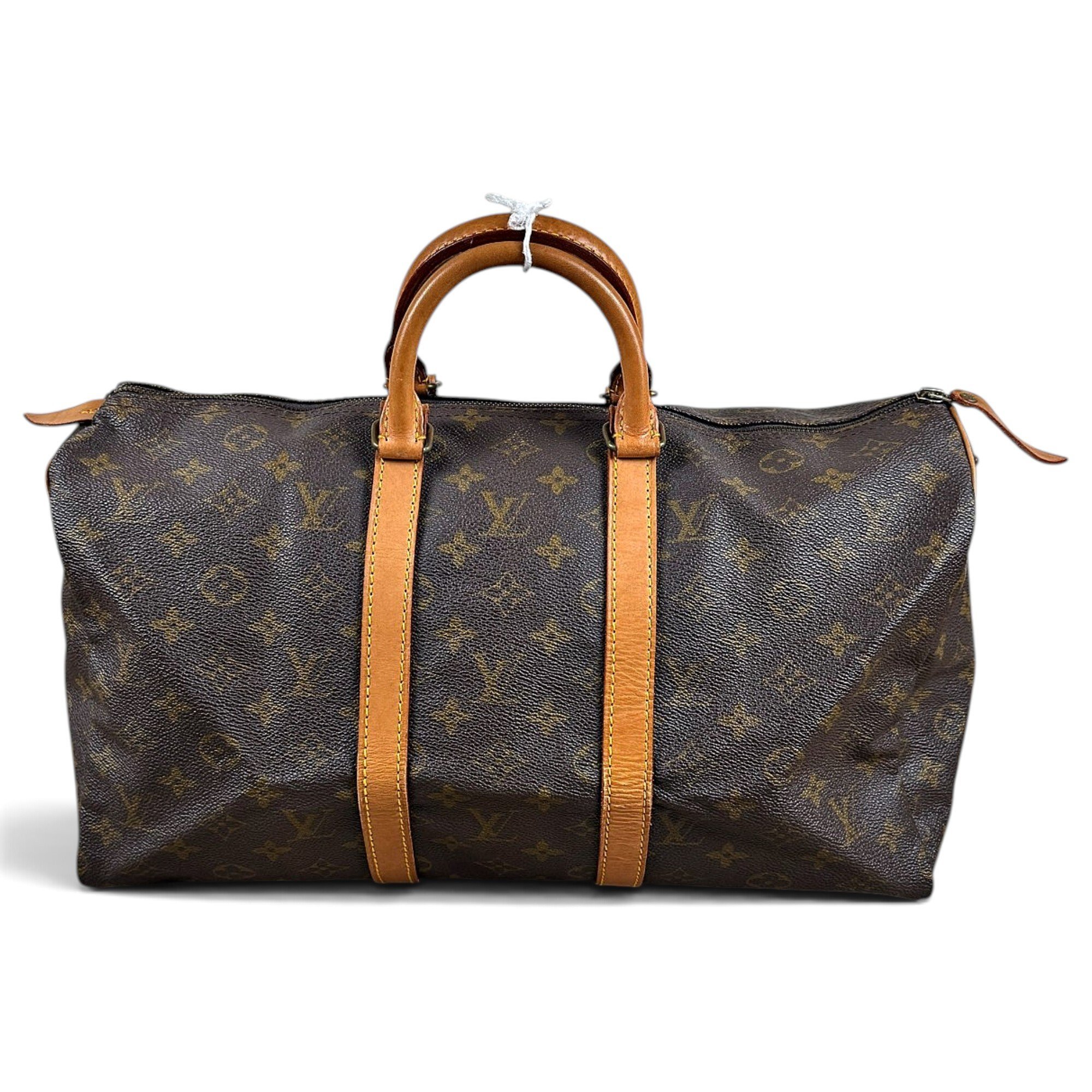 Keepall leather travel bag