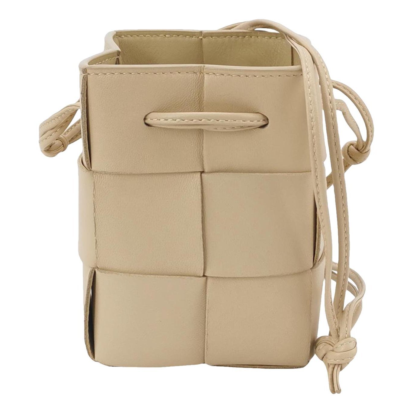 Cassette Bucket leather handbag
