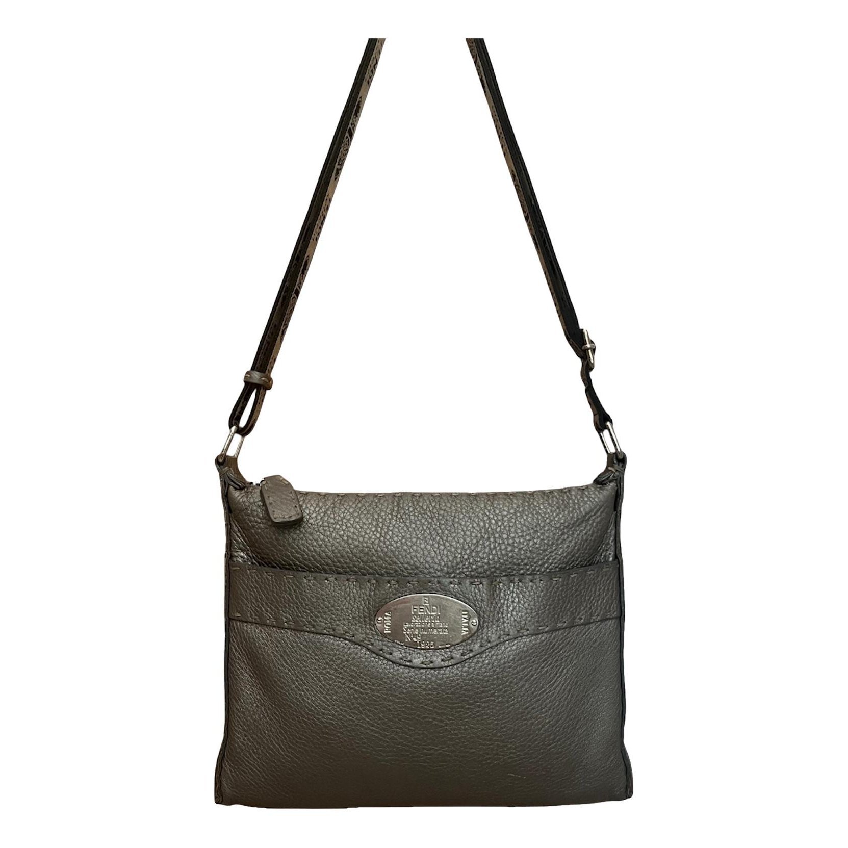 Leather crossbody bag