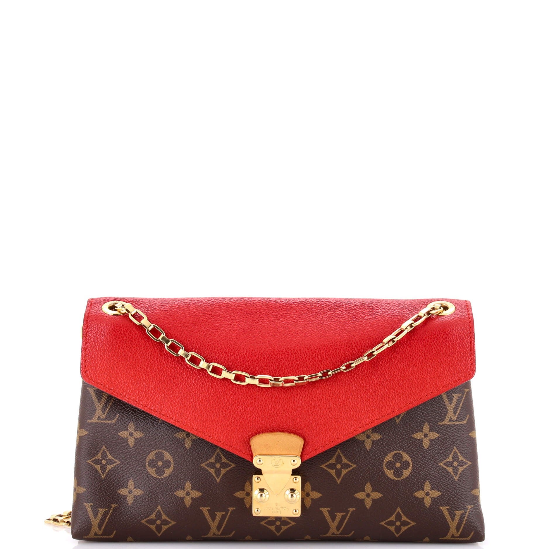 Pallas Chain Shoulder Bag Monogram Canvas and Calfskin