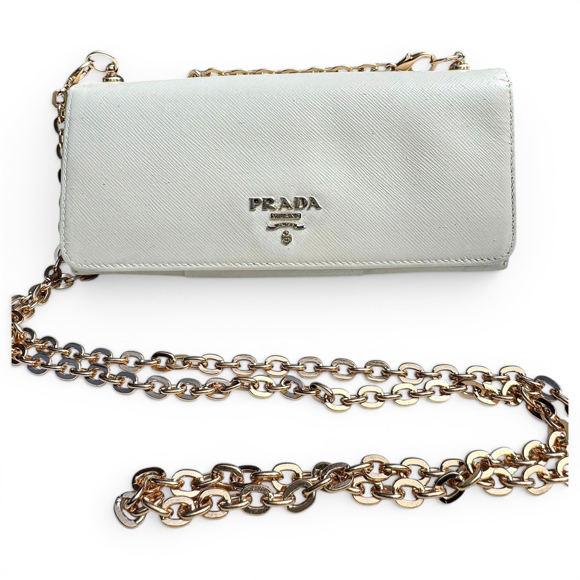 Leather clutch bag