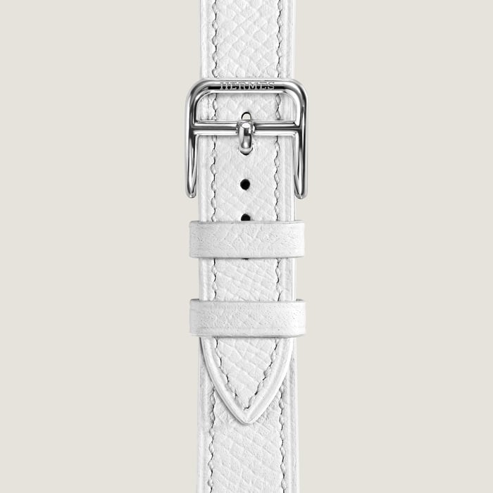 Blanc Heure H Small Model 25 MM Single Tour Watch Strap