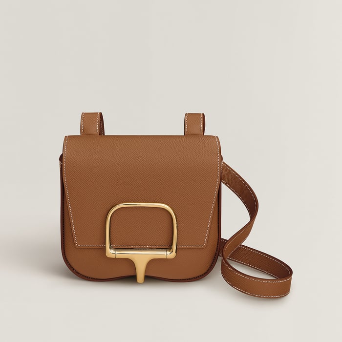 Gold Hermès Della Cavalleria Mini Bag