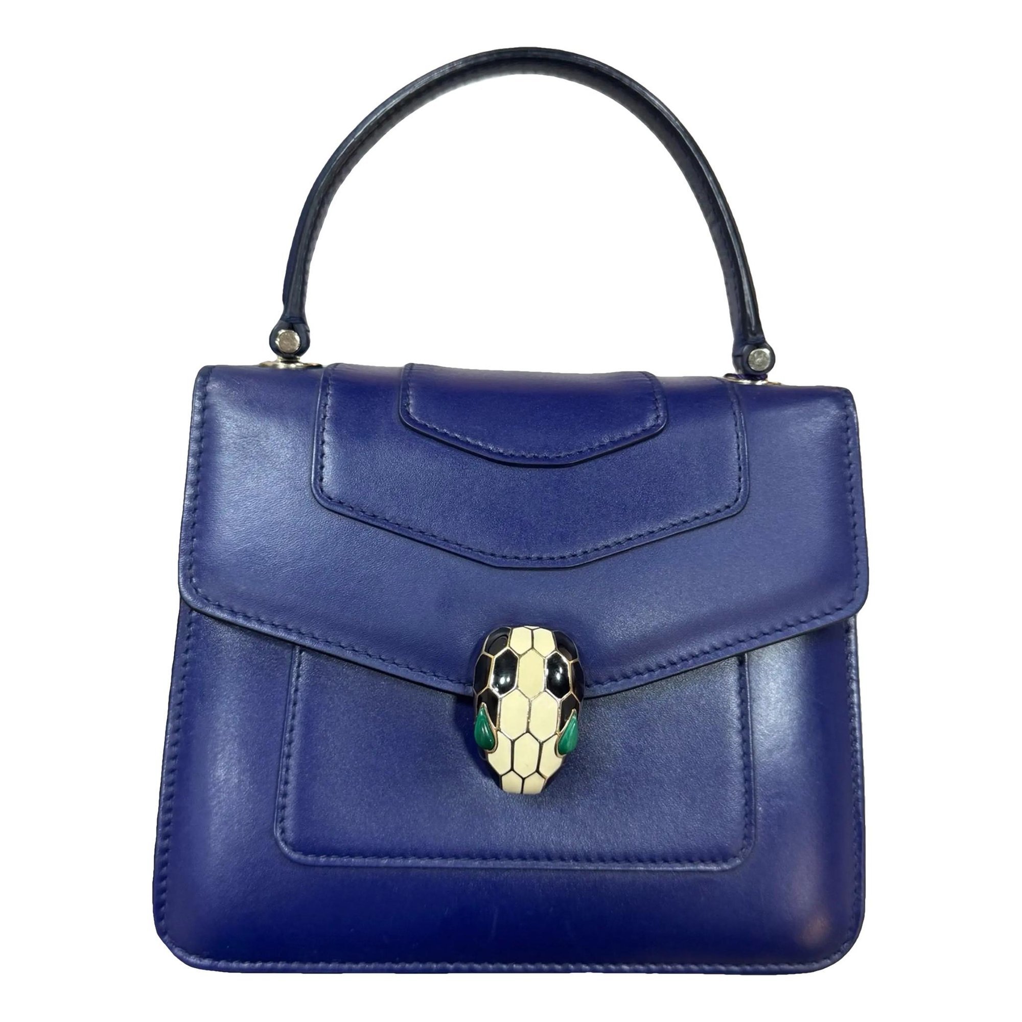 Serpenti leather handbag
