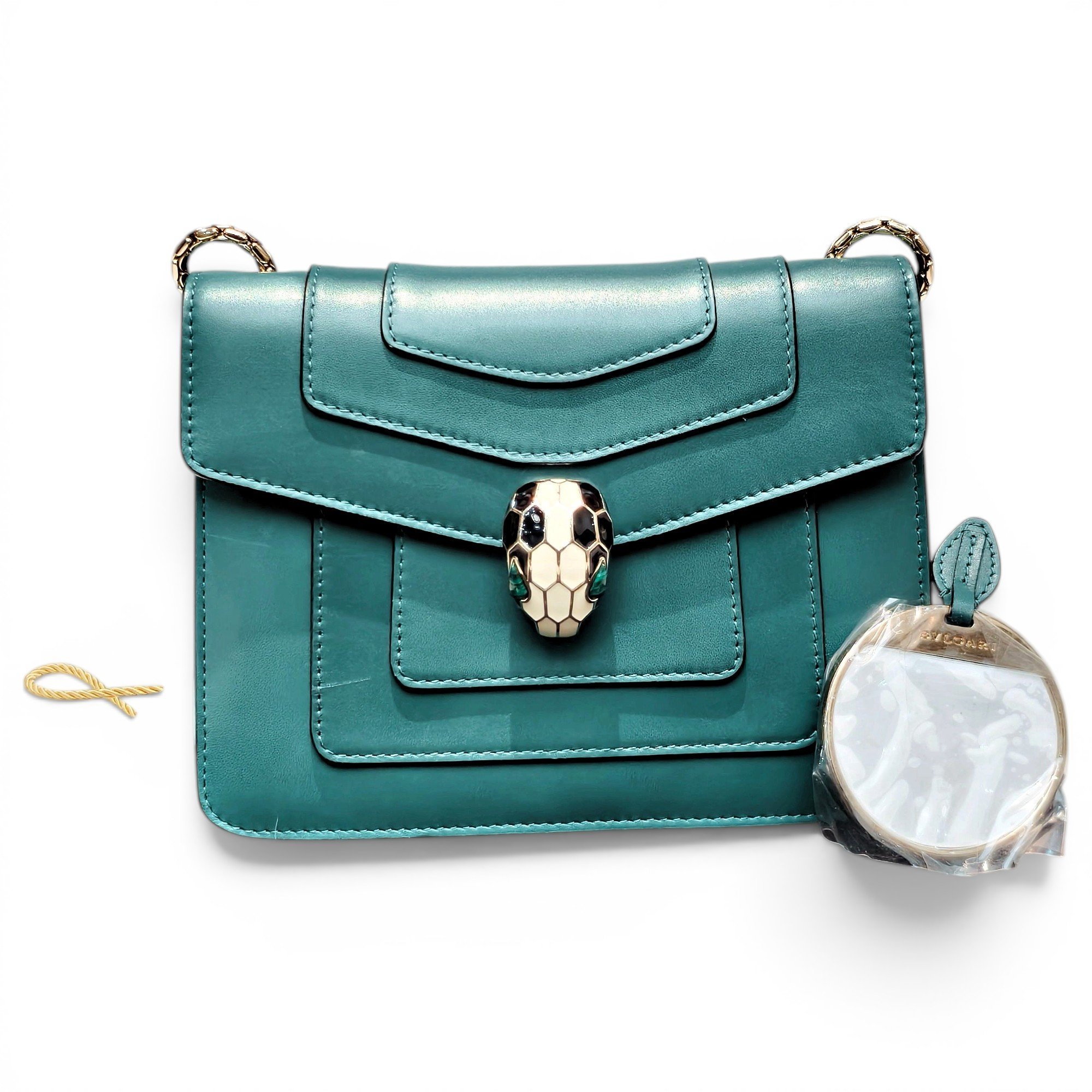 Serpenti leather handbag