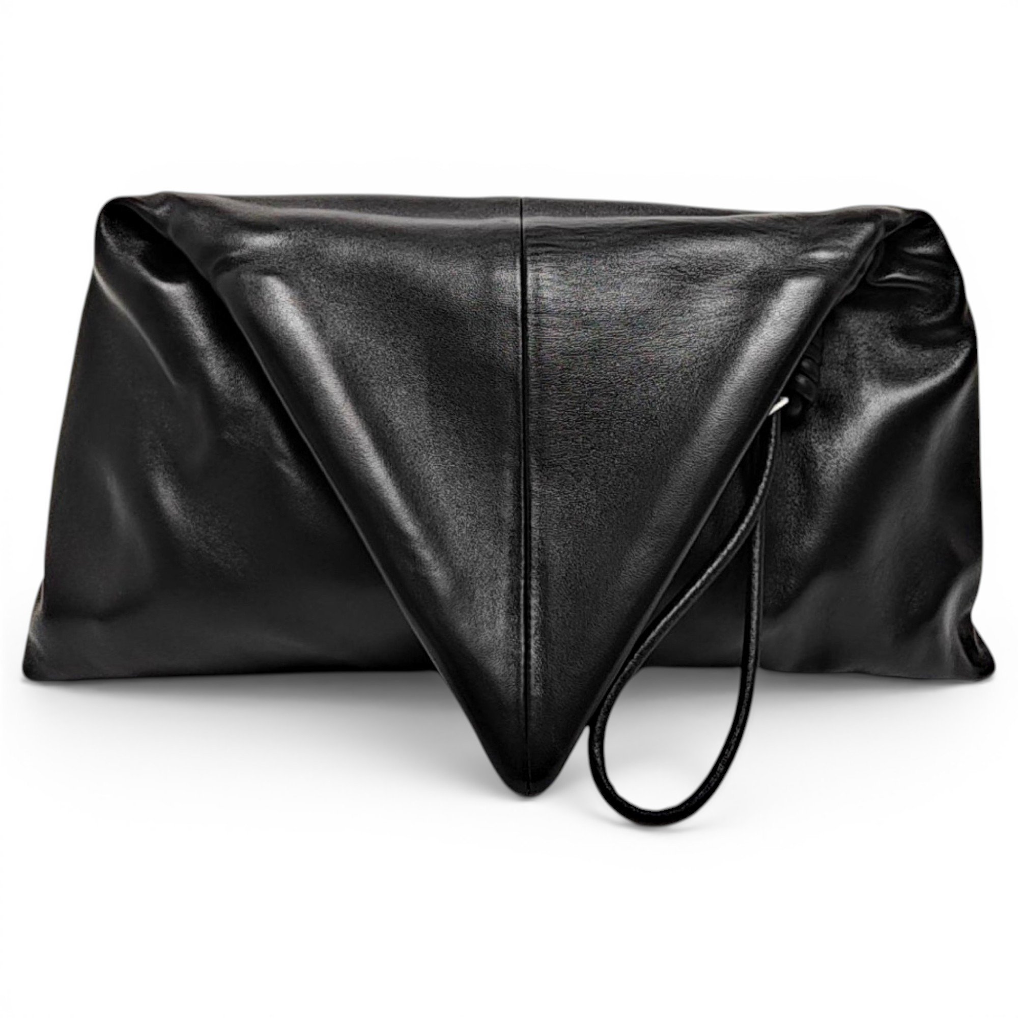 BV Trine leather clutch bag