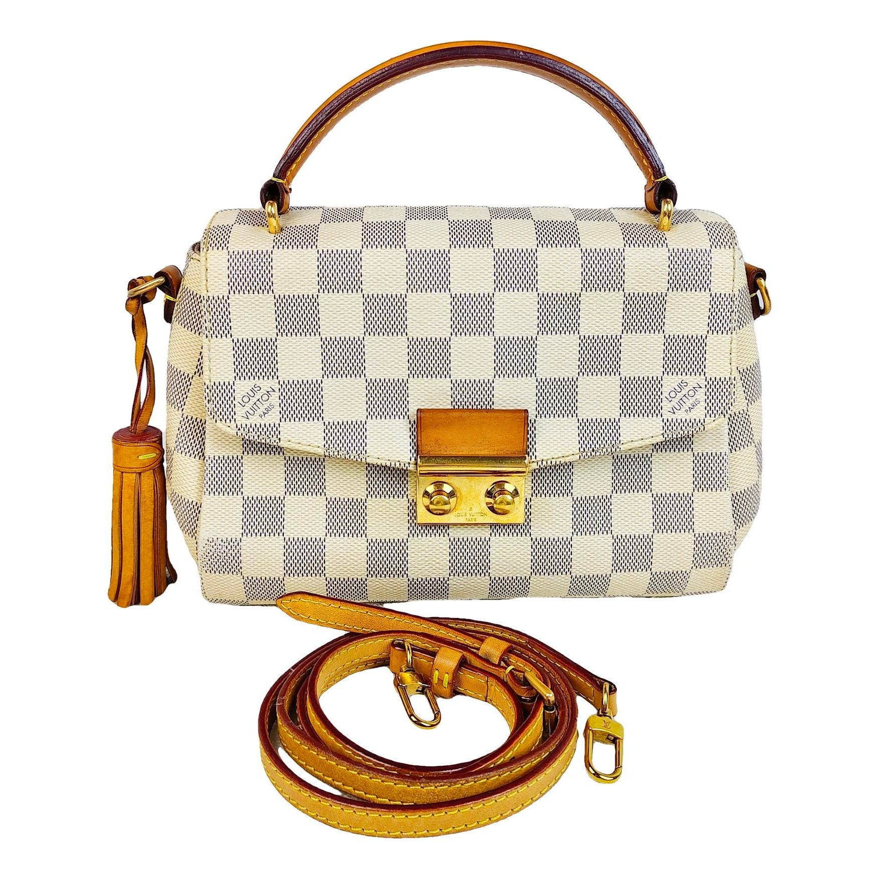 Croisette leather handbag