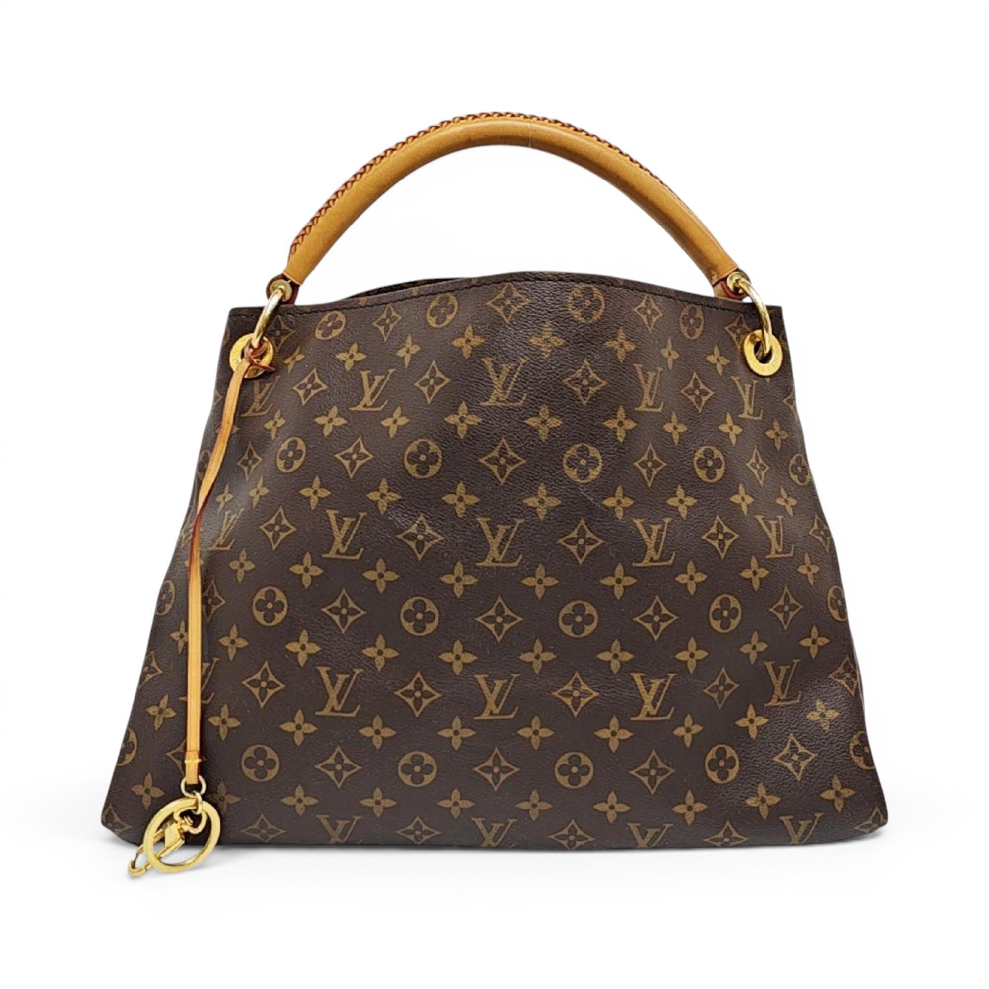 Artsy leather handbag