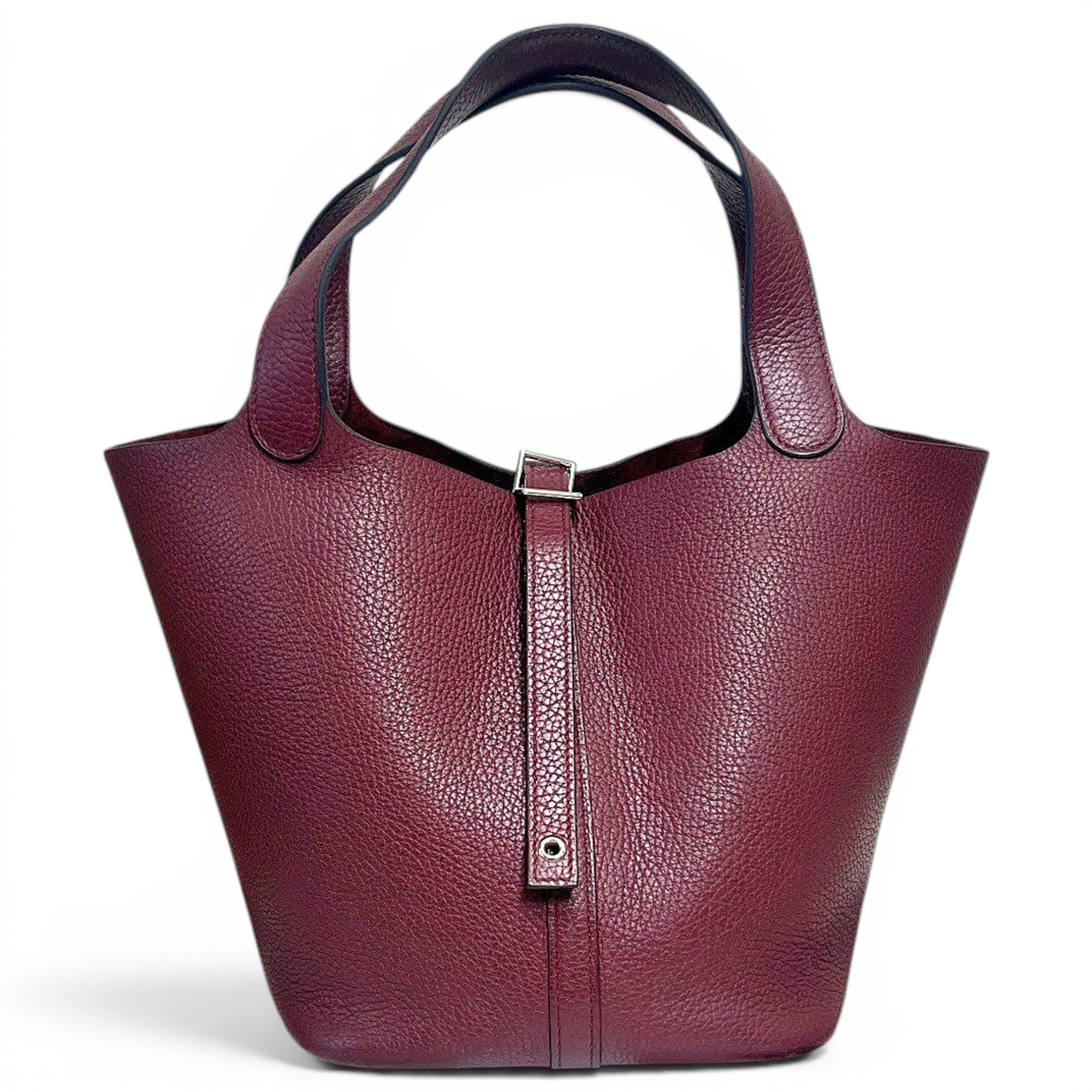 Picotin leather tote