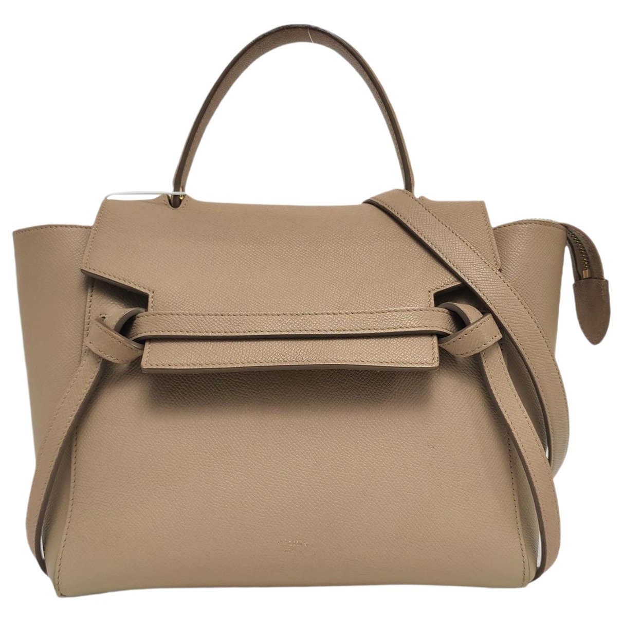 Belt leather handbag