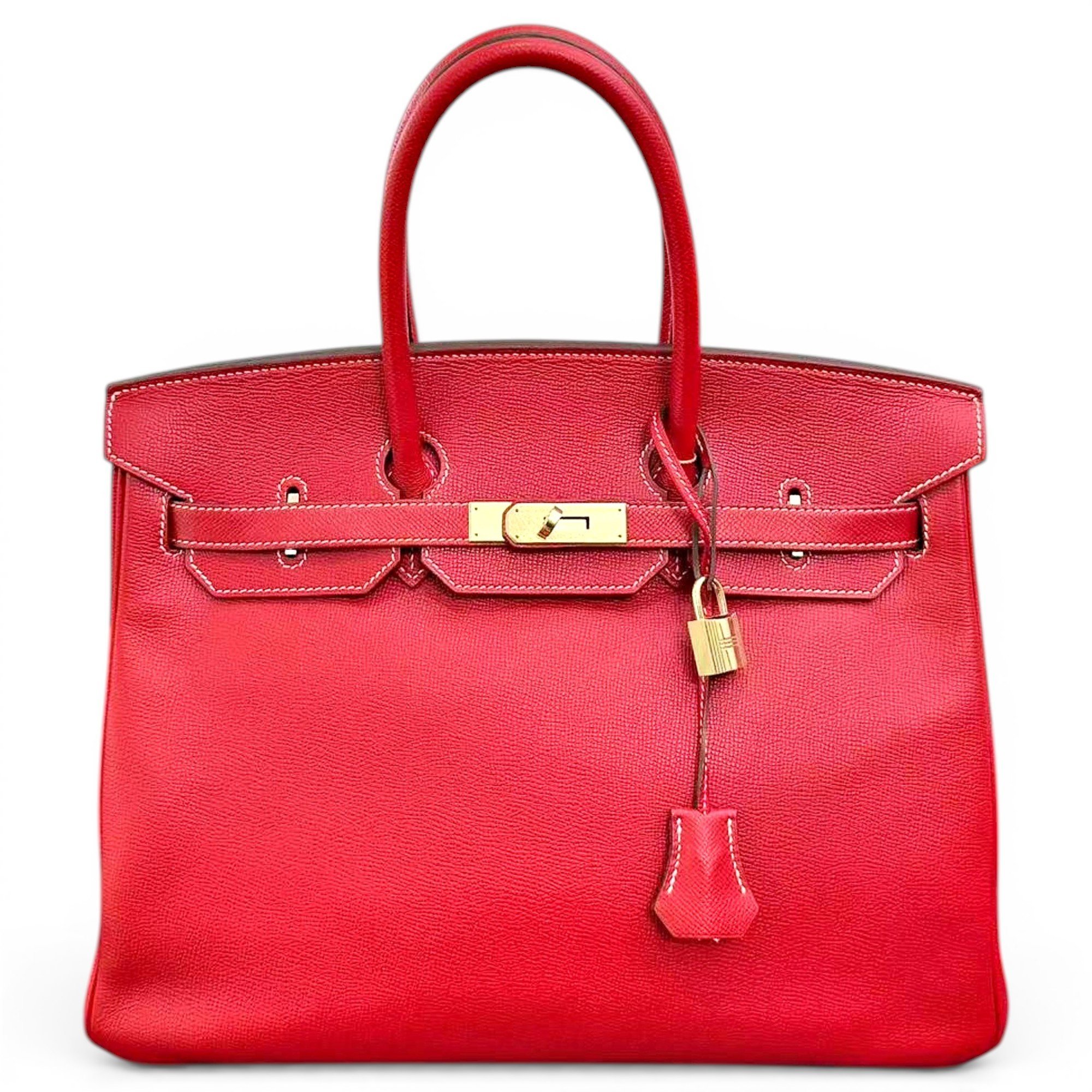 Birkin 35 leather handbag