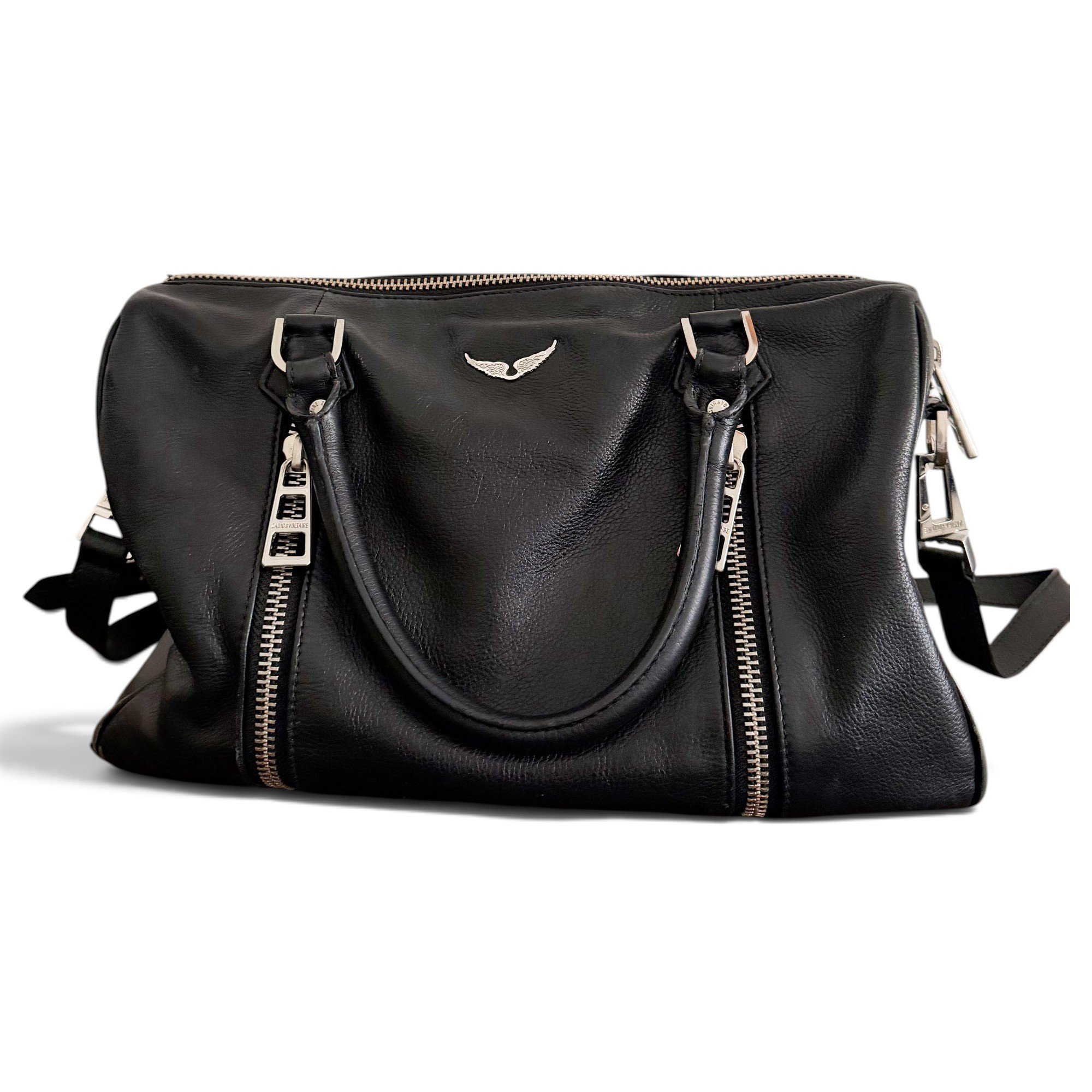 Sunny leather bowling bag