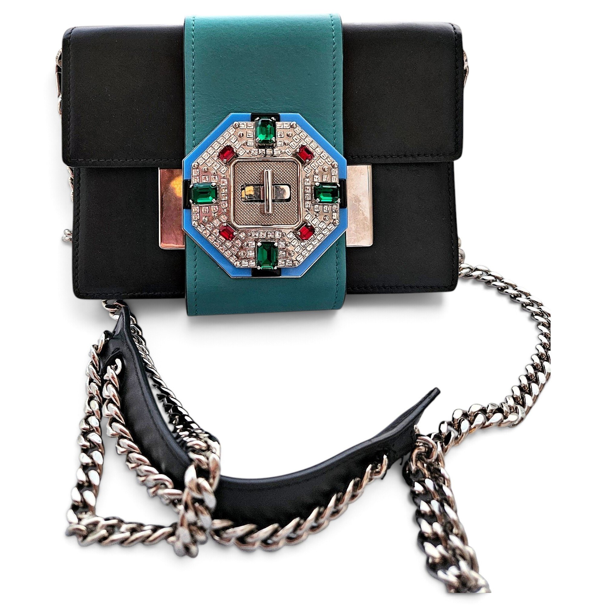 Prada Cahier leather handbag
