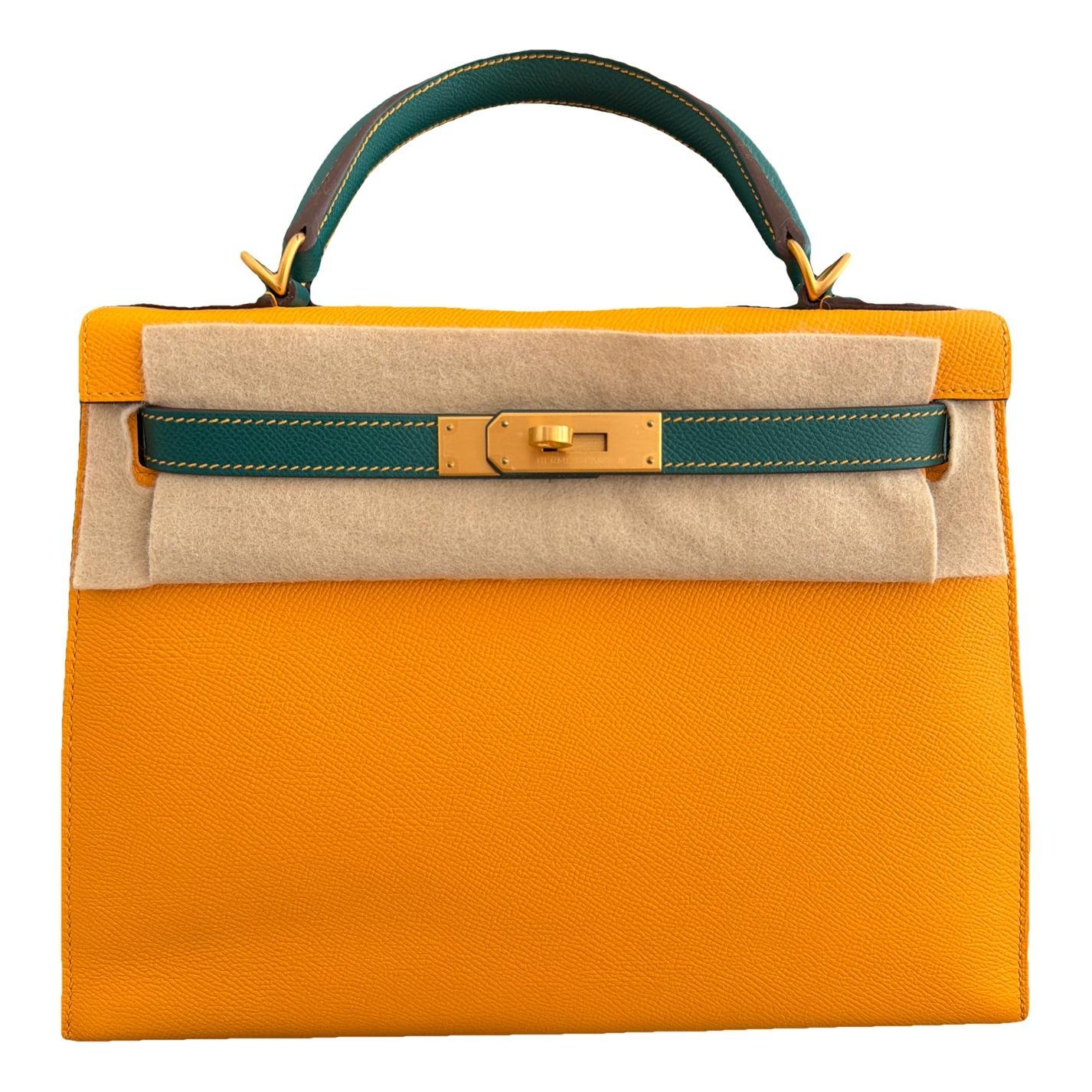 Kelly 28 leather handbag