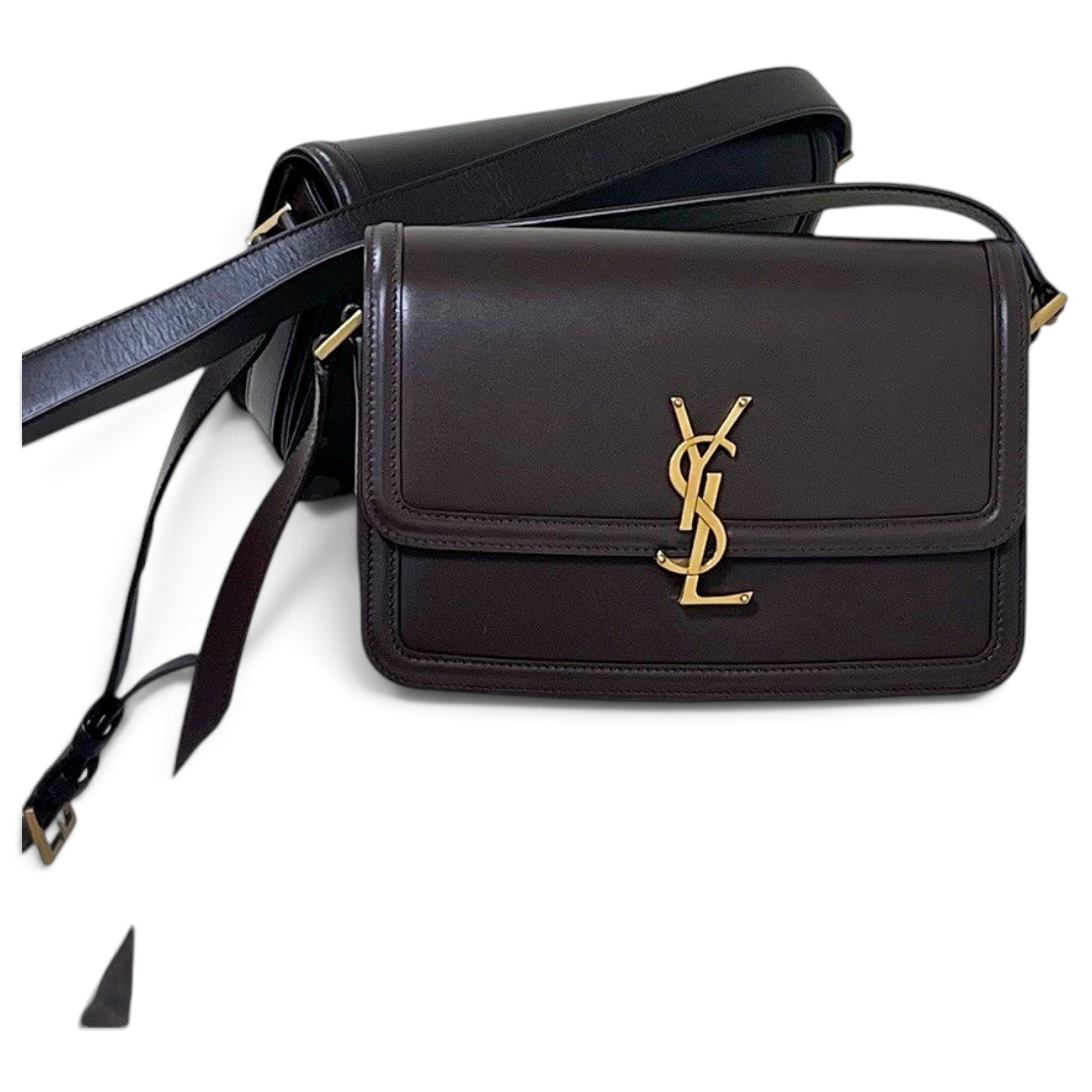 Solférino leather handbag