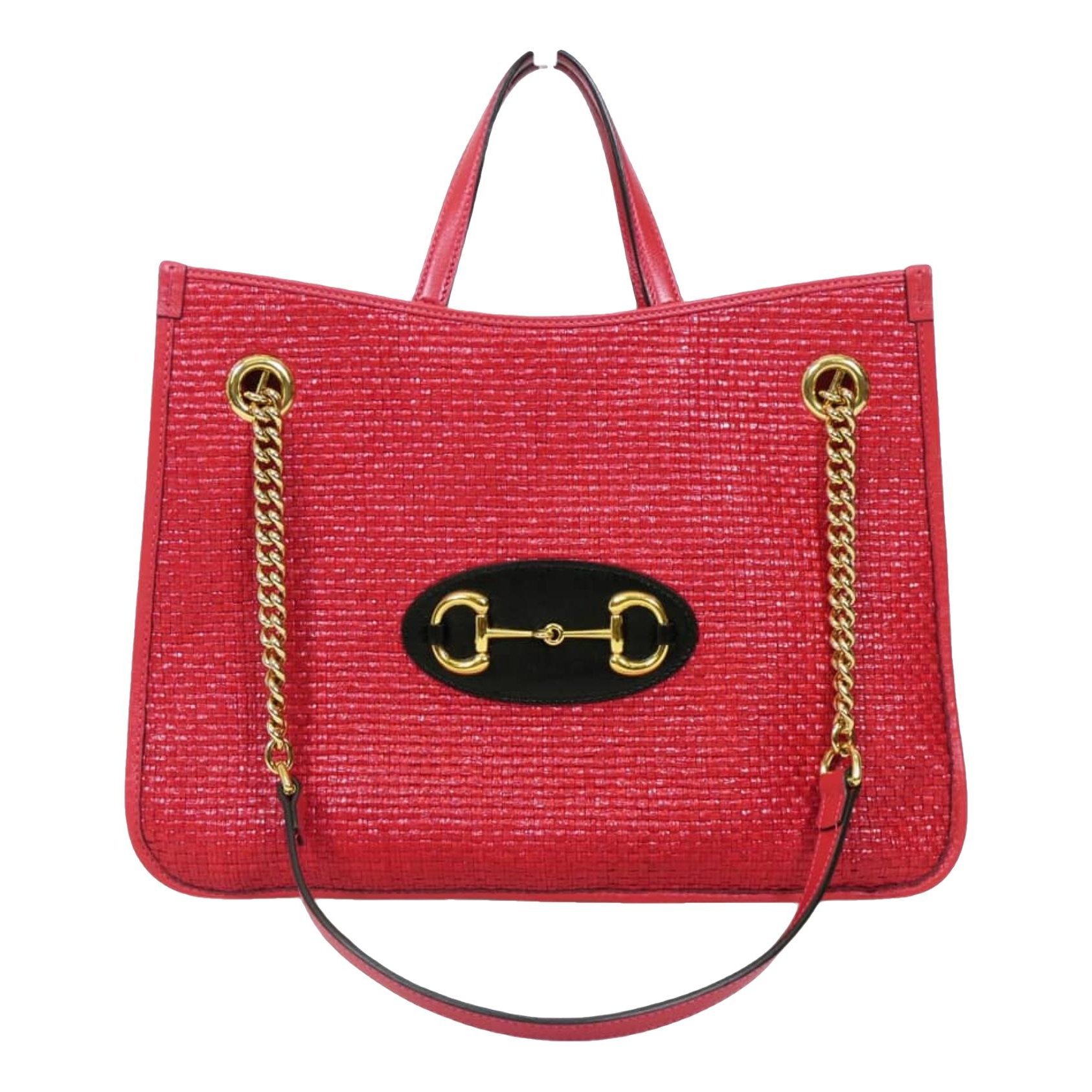 Horsebit 1955 Chain leather tote