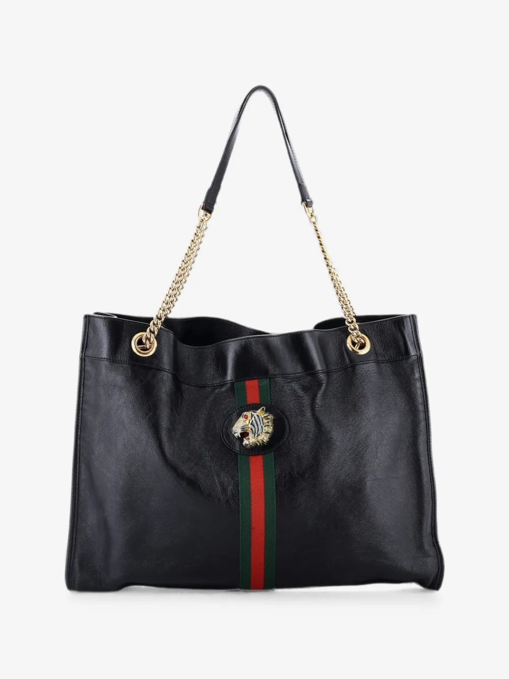 Rajah Chain Leather Large tote bag