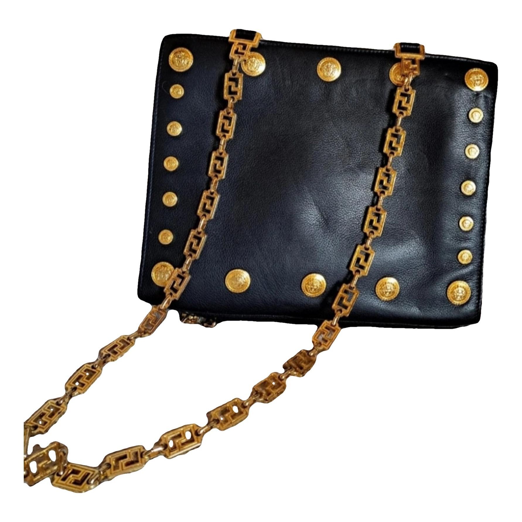 La Medusa leather handbag