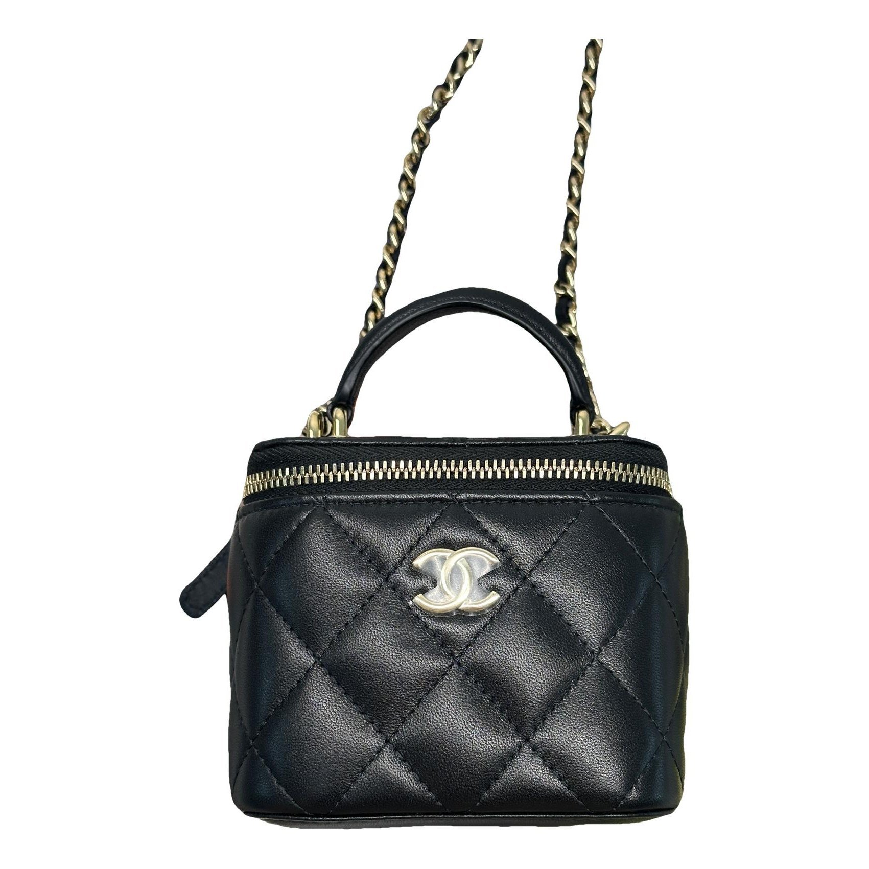 Trendy CC Vanity leather handbag