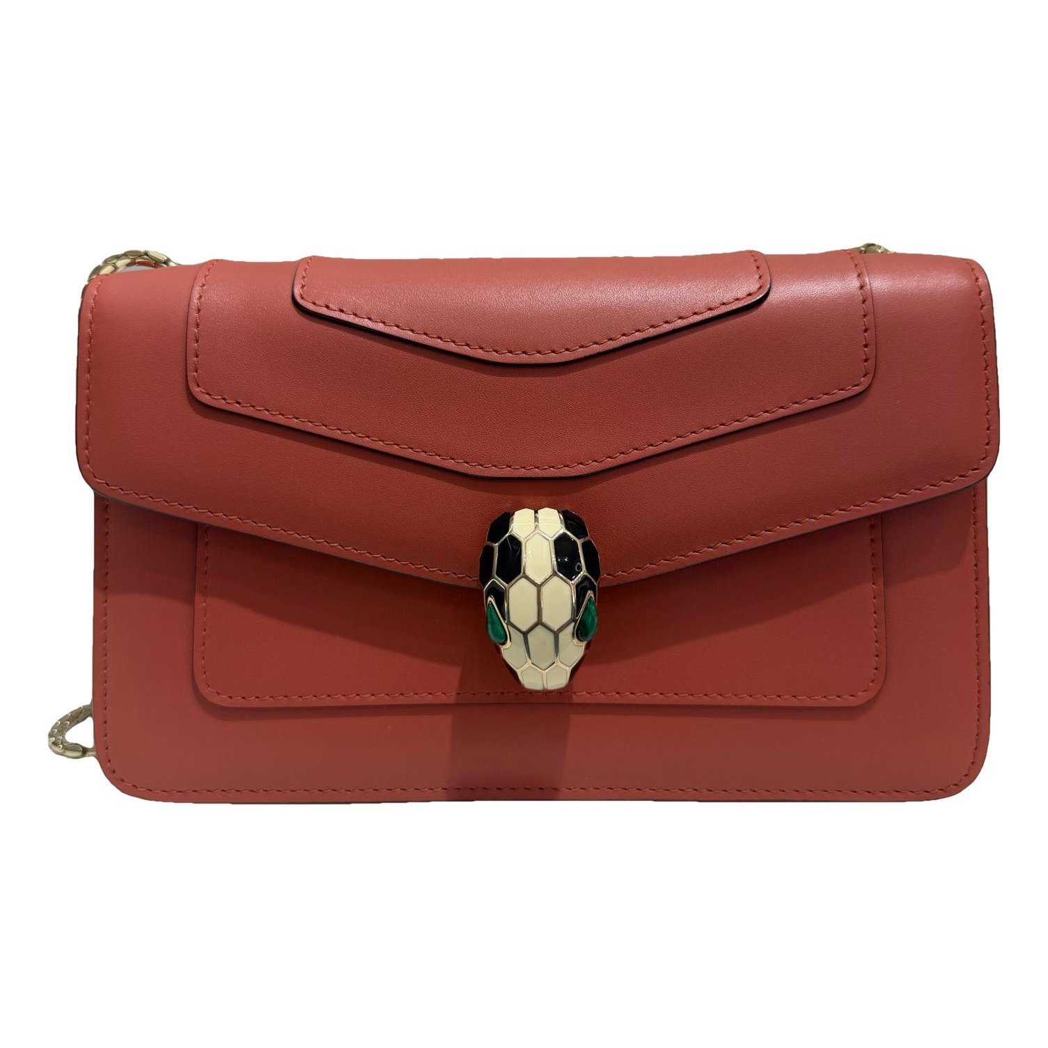 Serpenti leather handbag