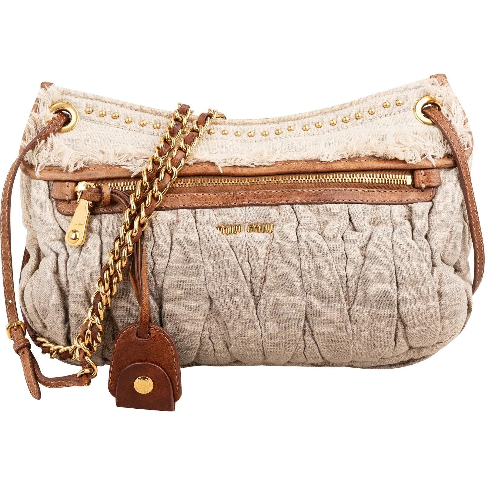 Coffer linen handbag